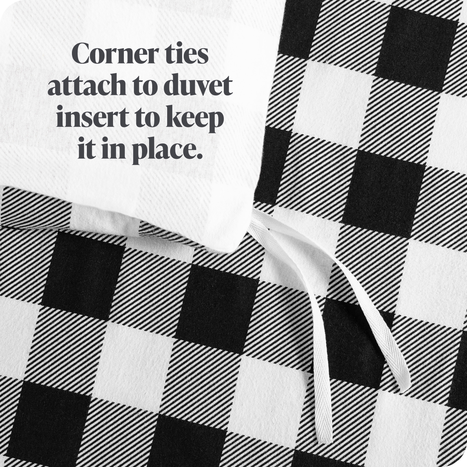 ENS. Housse de couette et couvre-oreiller en flanelle Bare Home - 100 % coton, velouté, flanelle brossée double