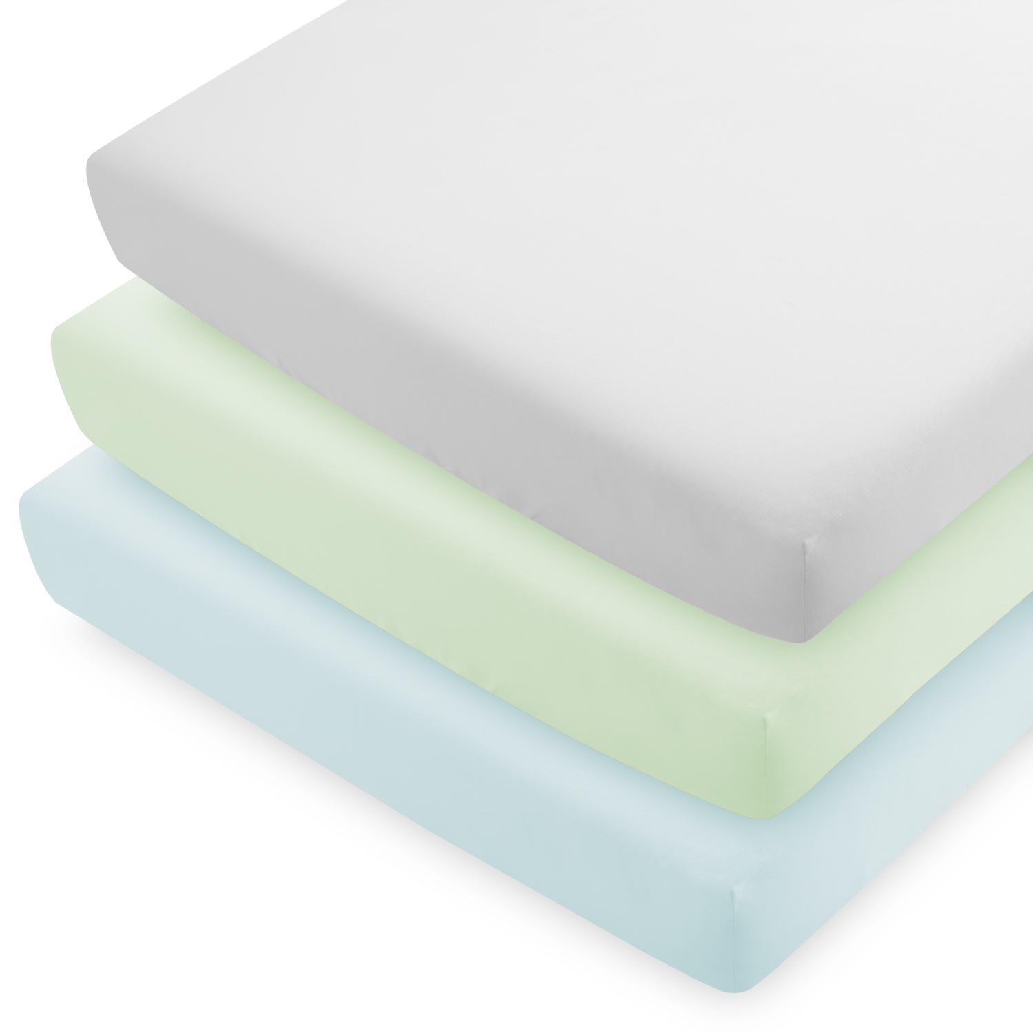 Draps-housses en microfibre pour lit de bébé Bare Home - 2 et 3