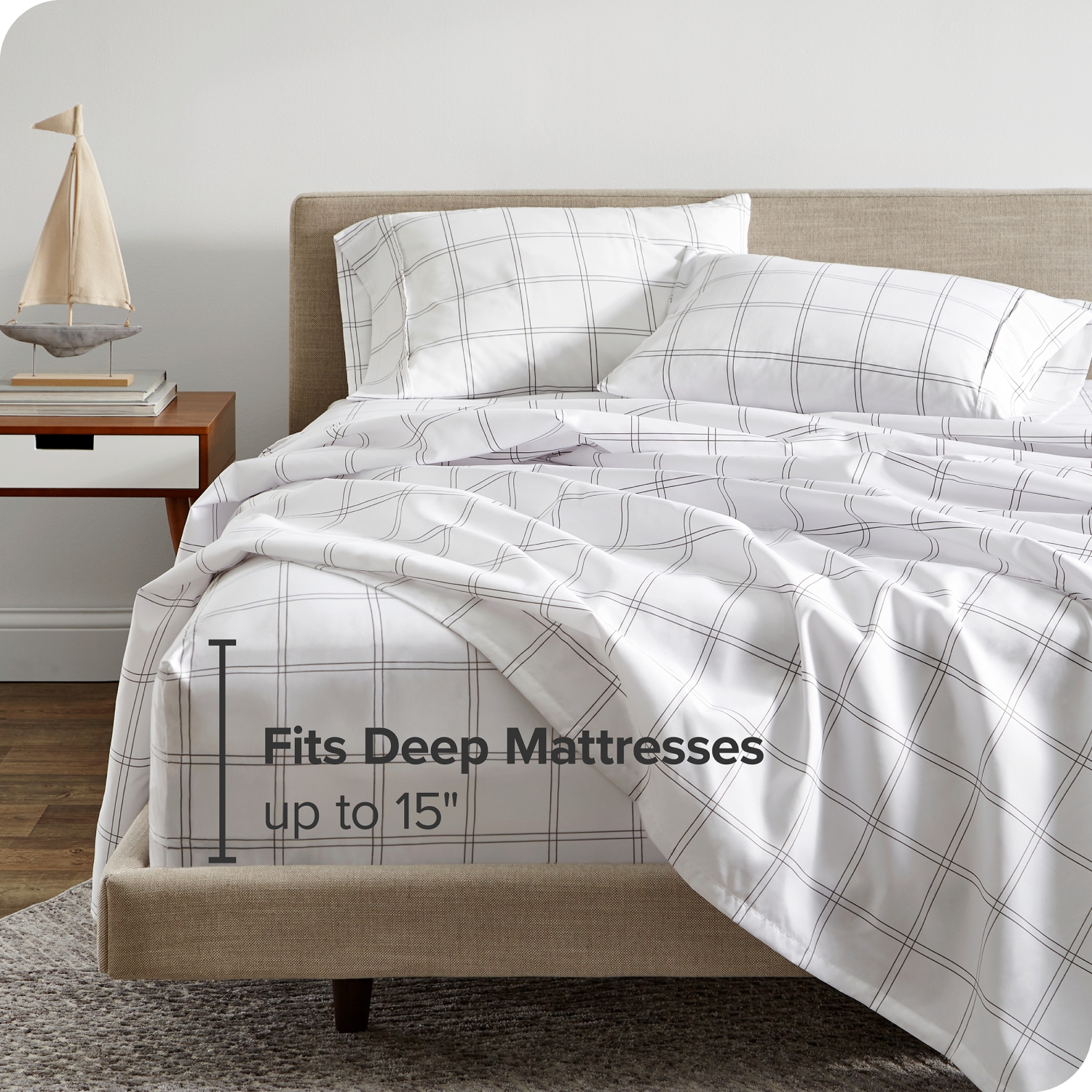 Bare Home Sheet Set - Premium 1800 Ultra-Soft Microfiber - Double Brushed - Hypoallergenic - Wrinkle Resistant