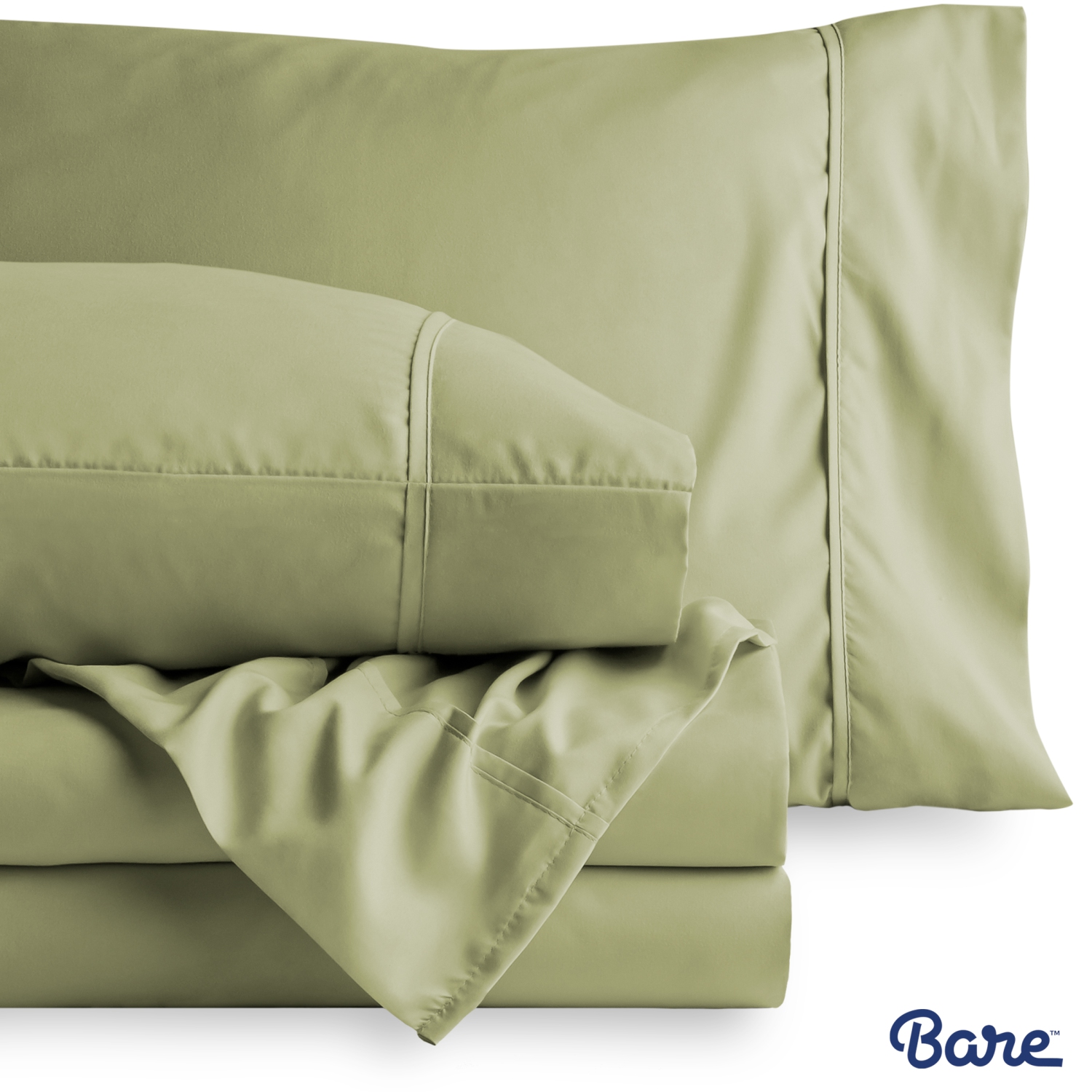 Bare Home Sheet Set - Premium 1800 Ultra-Soft Microfiber - Double Brushed - Hypoallergenic - Wrinkle Resistant