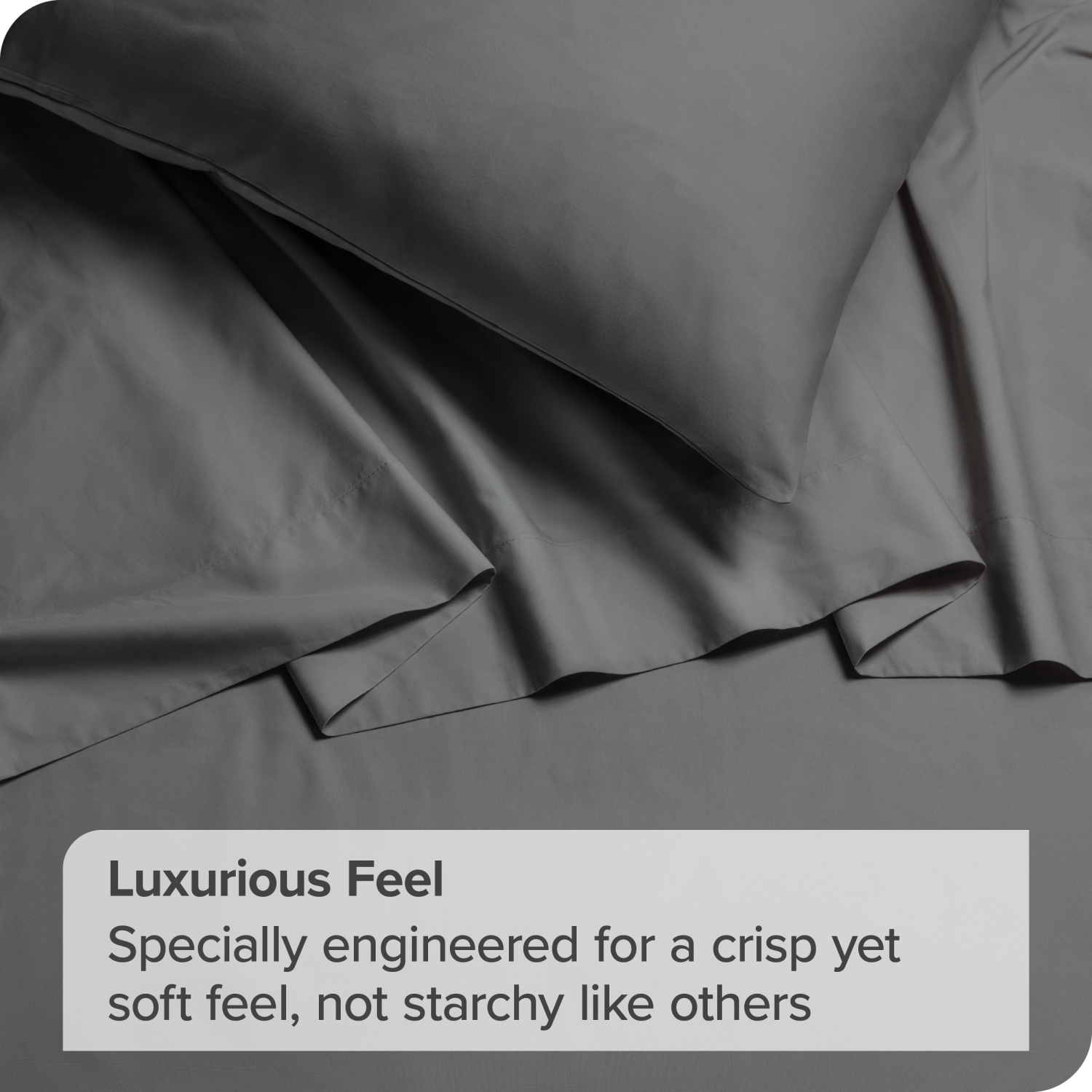 Bare Home 100% Organic Cotton Sheet Set - Crisp Percale Weave - Lightweight & Breathable