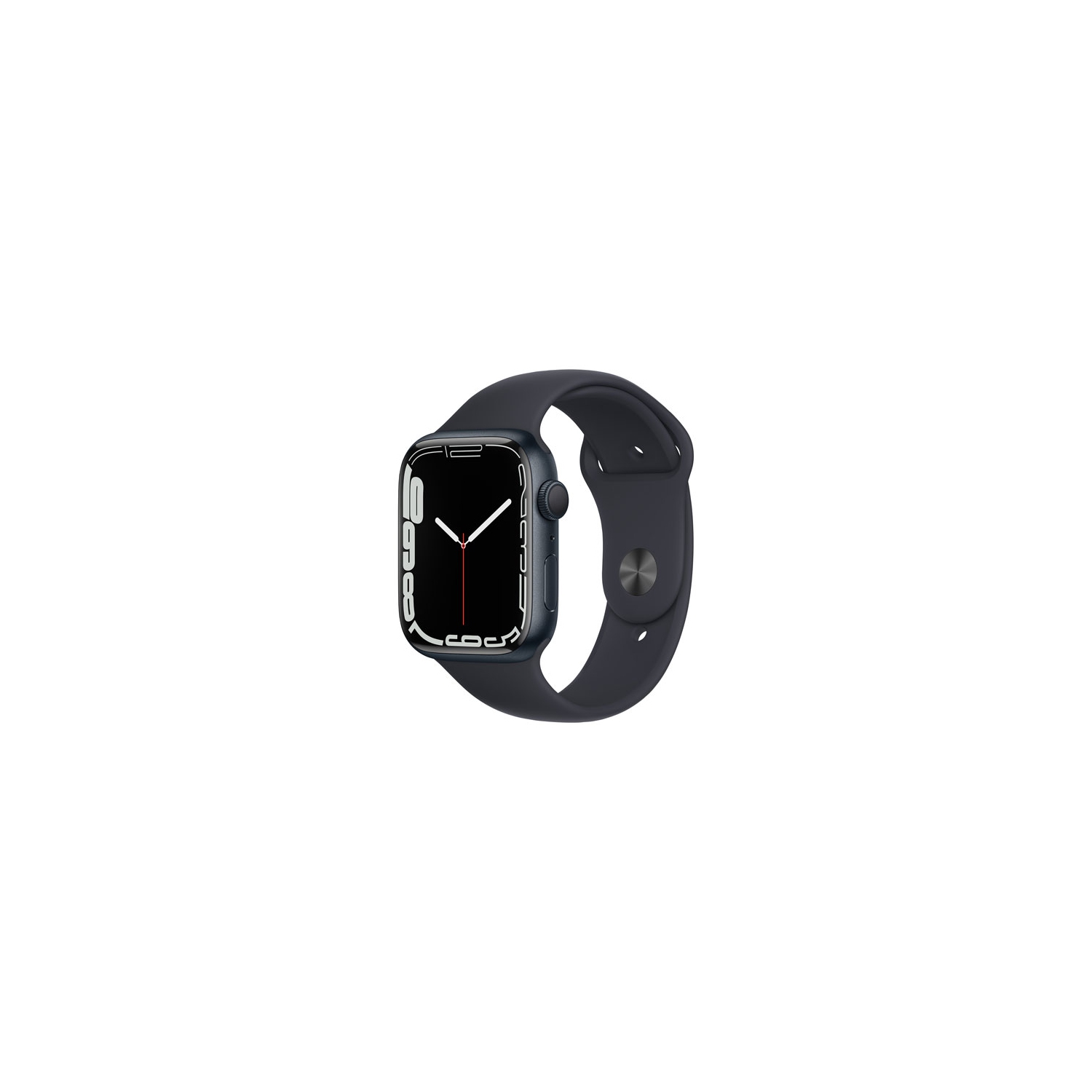 Refurbished (Good) - Apple Watch Series 7 (GPS) 45mm Midnight Aluminum Case with Midnight Sport Band