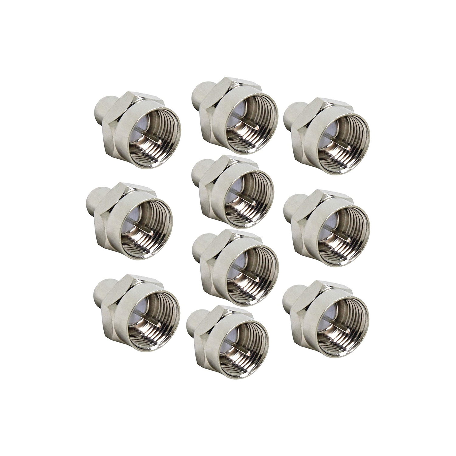 75 Ohm F-Type Male Terminators - 10 pack