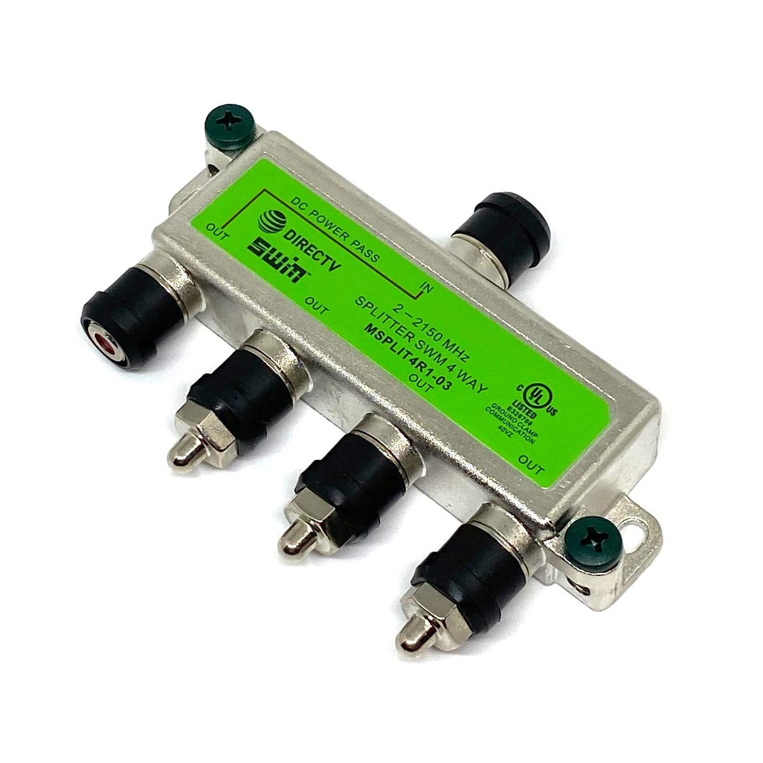 DirecTV AT&T 4-Way SWM Power Passing Splitter