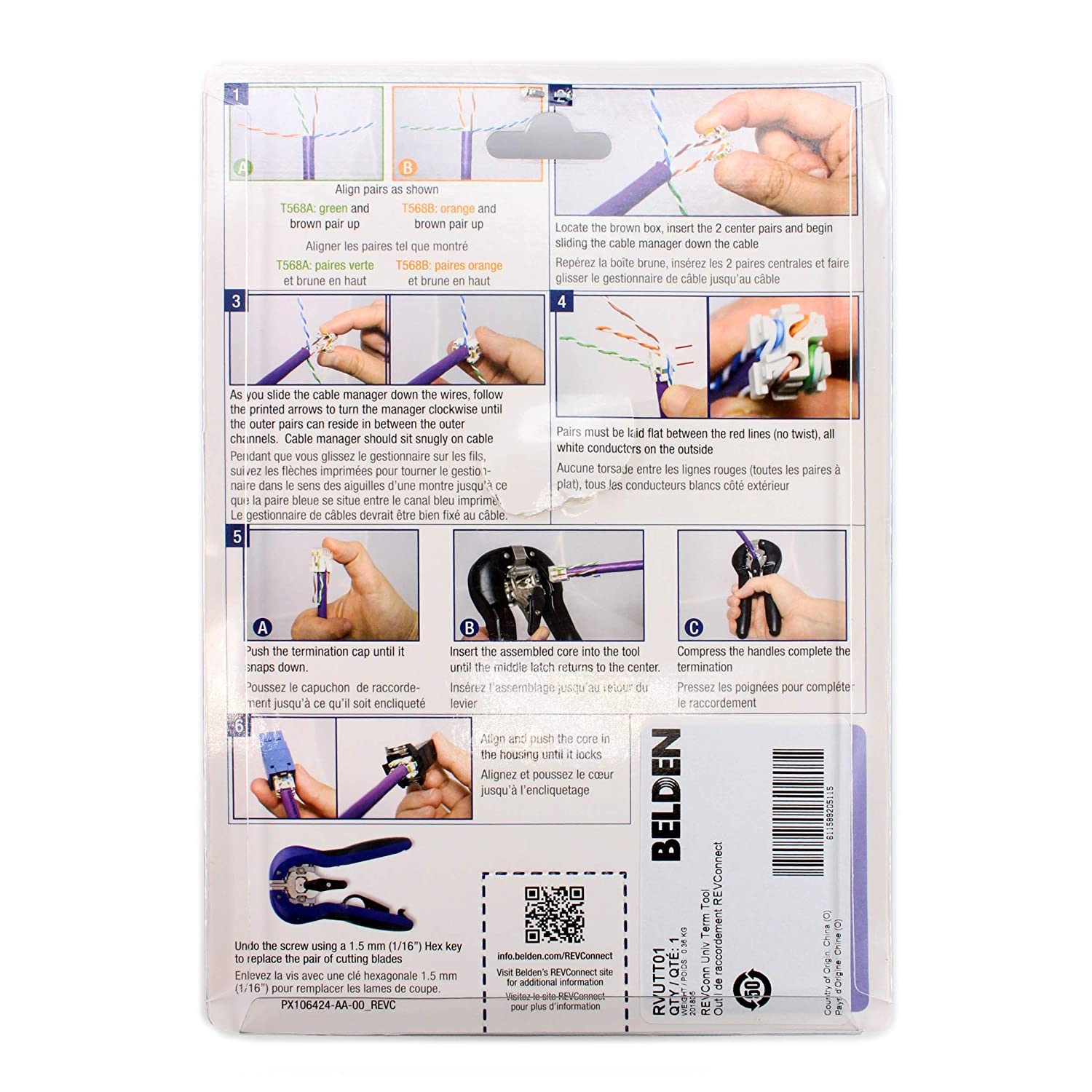 Belden RVUTT01 REVConnect Universal Jack/Plug Termination Tool, 10GX 10GXS