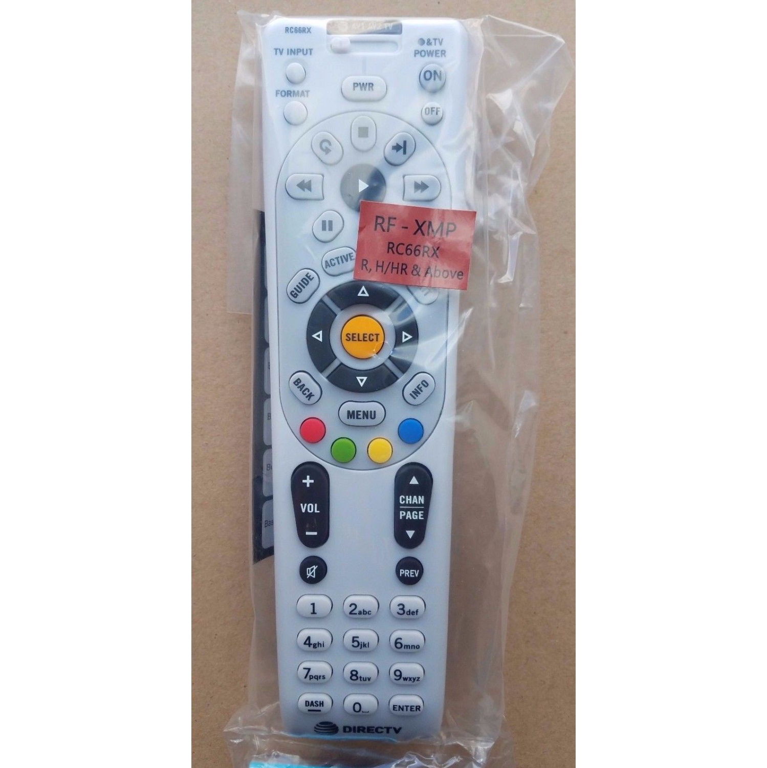 DirecTV RC66RX Universal RF Remote DTV RF Remote