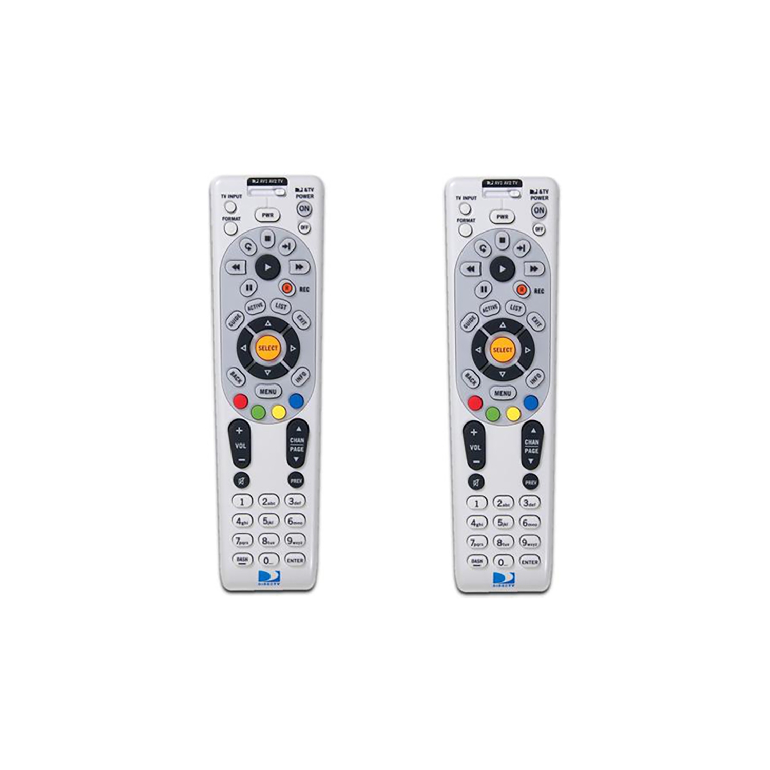 DIRECTV RC66RX RF Universal Remote Controls with Batteries, Set of 2