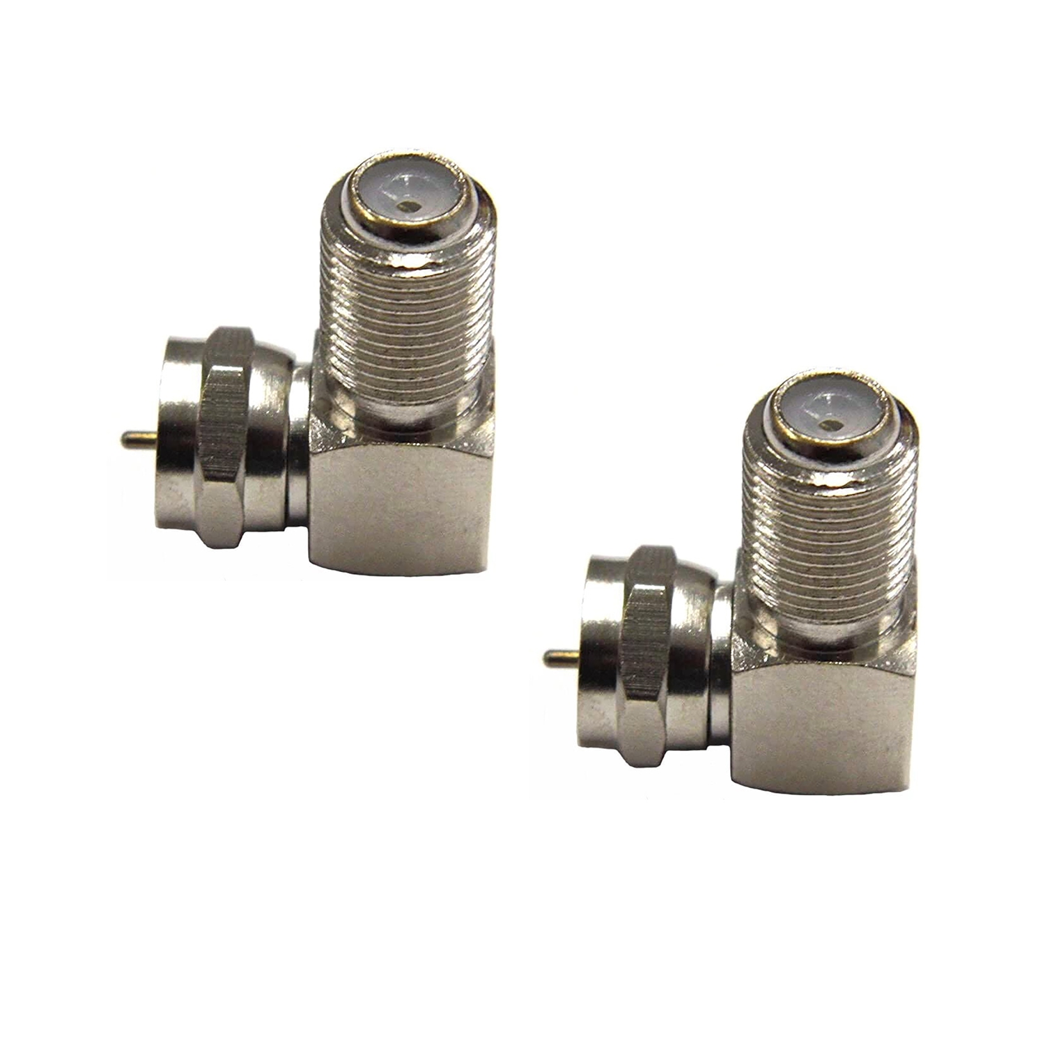 Adapter 90° Degree Right Angled F Female to F Male 75 Ohm