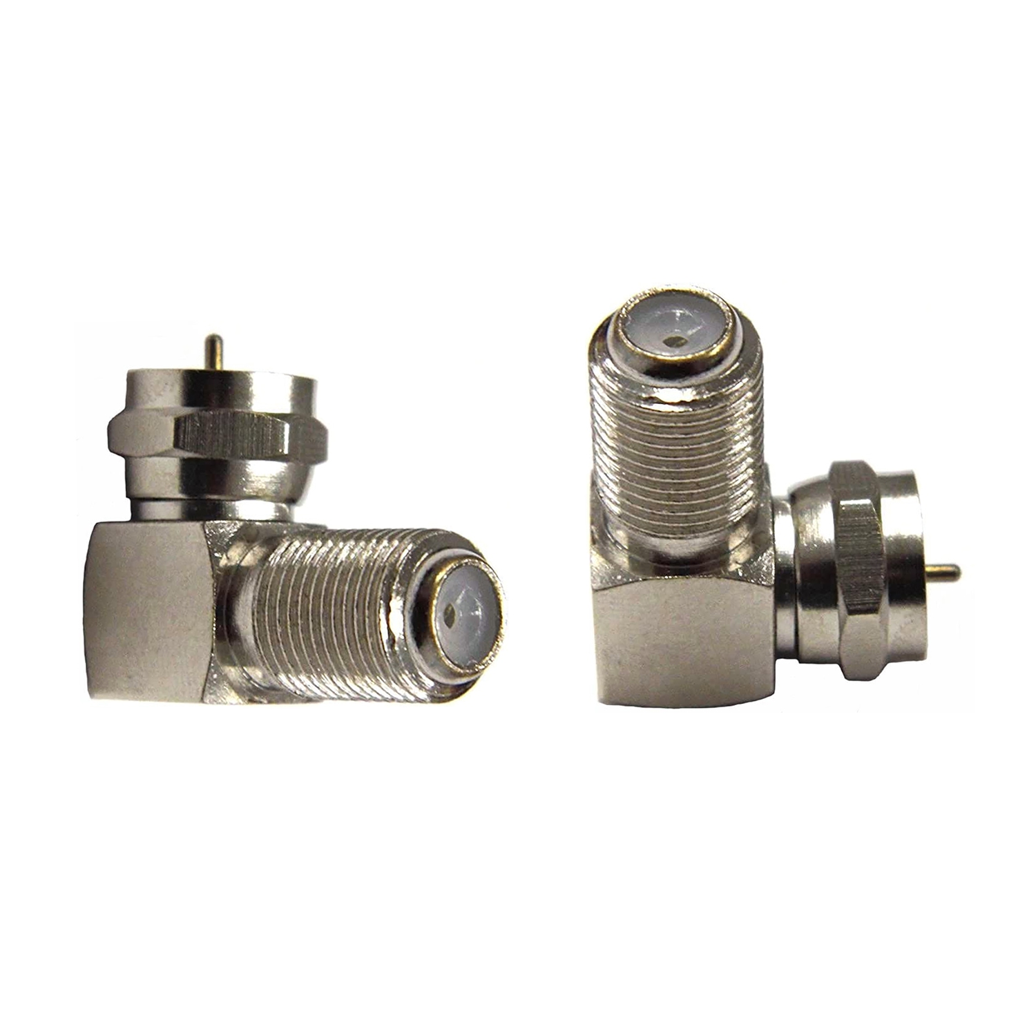 Adapter 90° Degree Right Angled F Female to F Male 75 Ohm