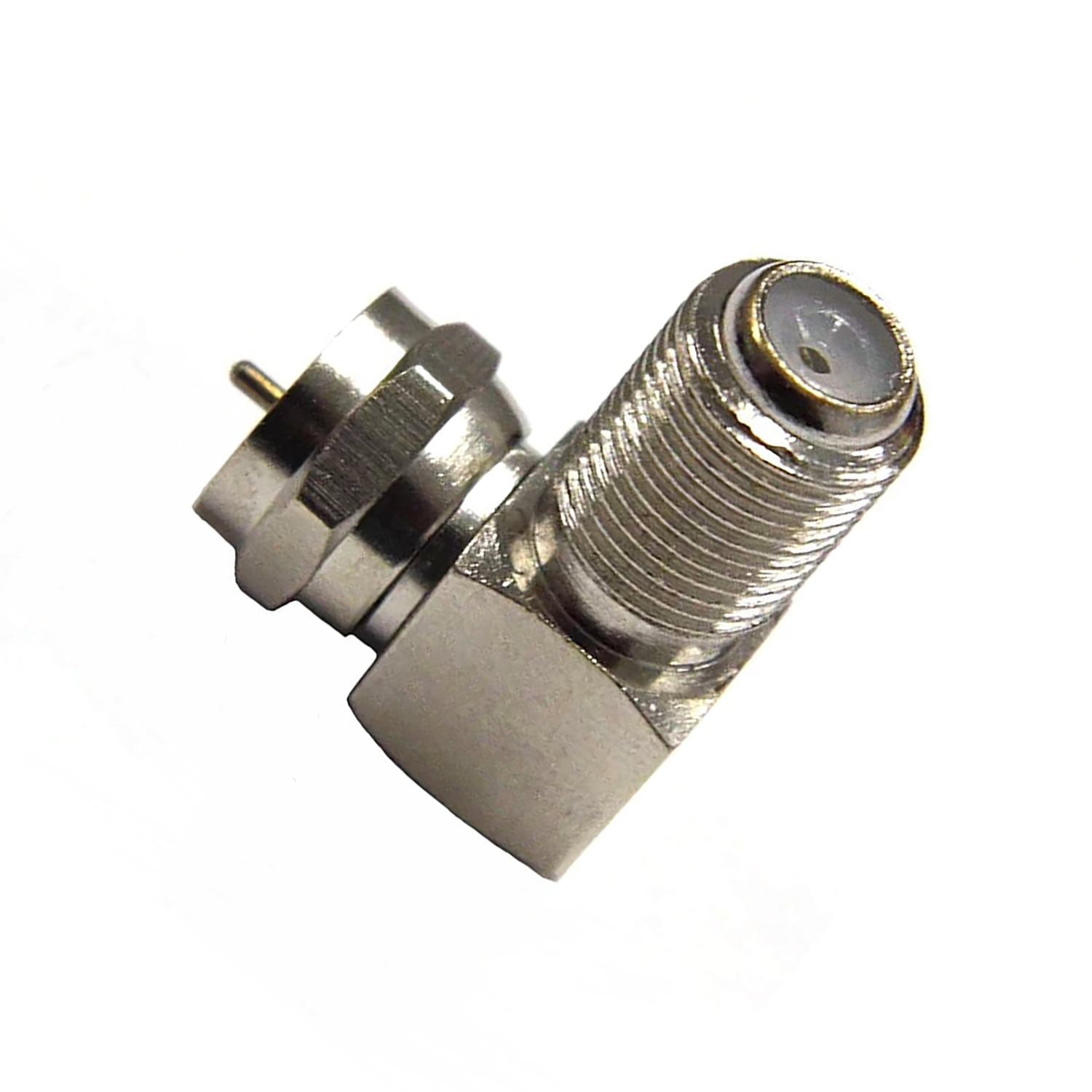 Adapter 90° Degree Right Angled F Female to F Male 75 Ohm