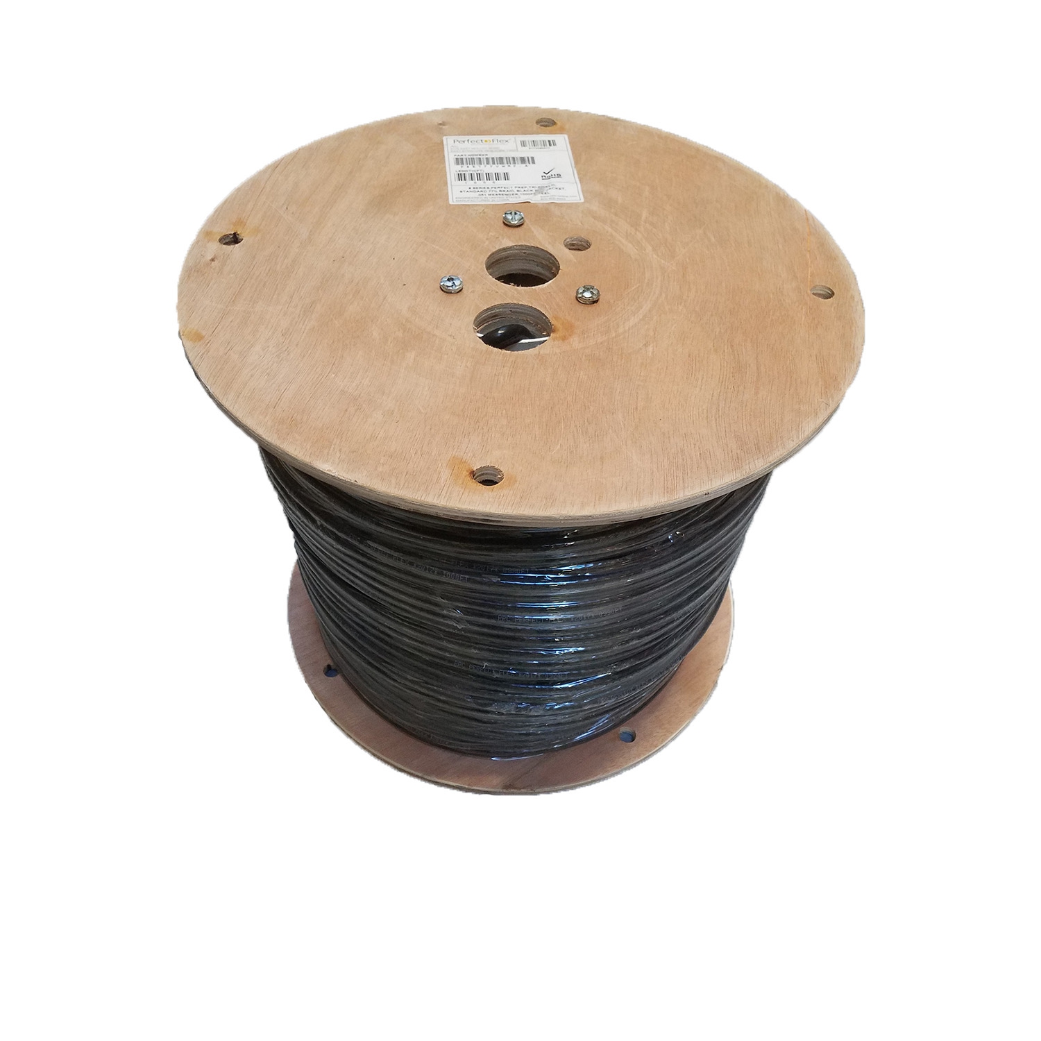 RG-6 1000' FT RG6 Coaxial Copper Clad Steel Cable Messenger Ground Wire 3 GHz Outdoor Antenna Aerial Digital Satellite Dish, Steel Suspension Drop