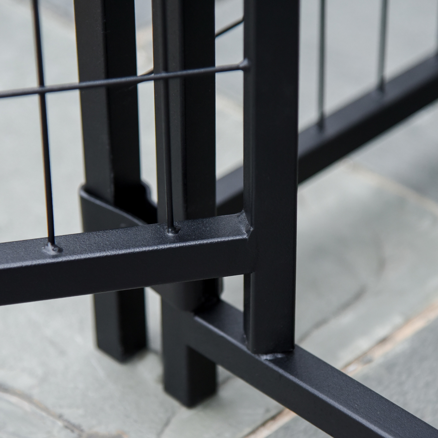 PawHut 6' x 4' x 6' Dog Run Outdoor, Large Outdoor Dog Kennel Welded Wire Steel Fence with UV-Resistant & Waterproof Cover, Secure Lock, Silver