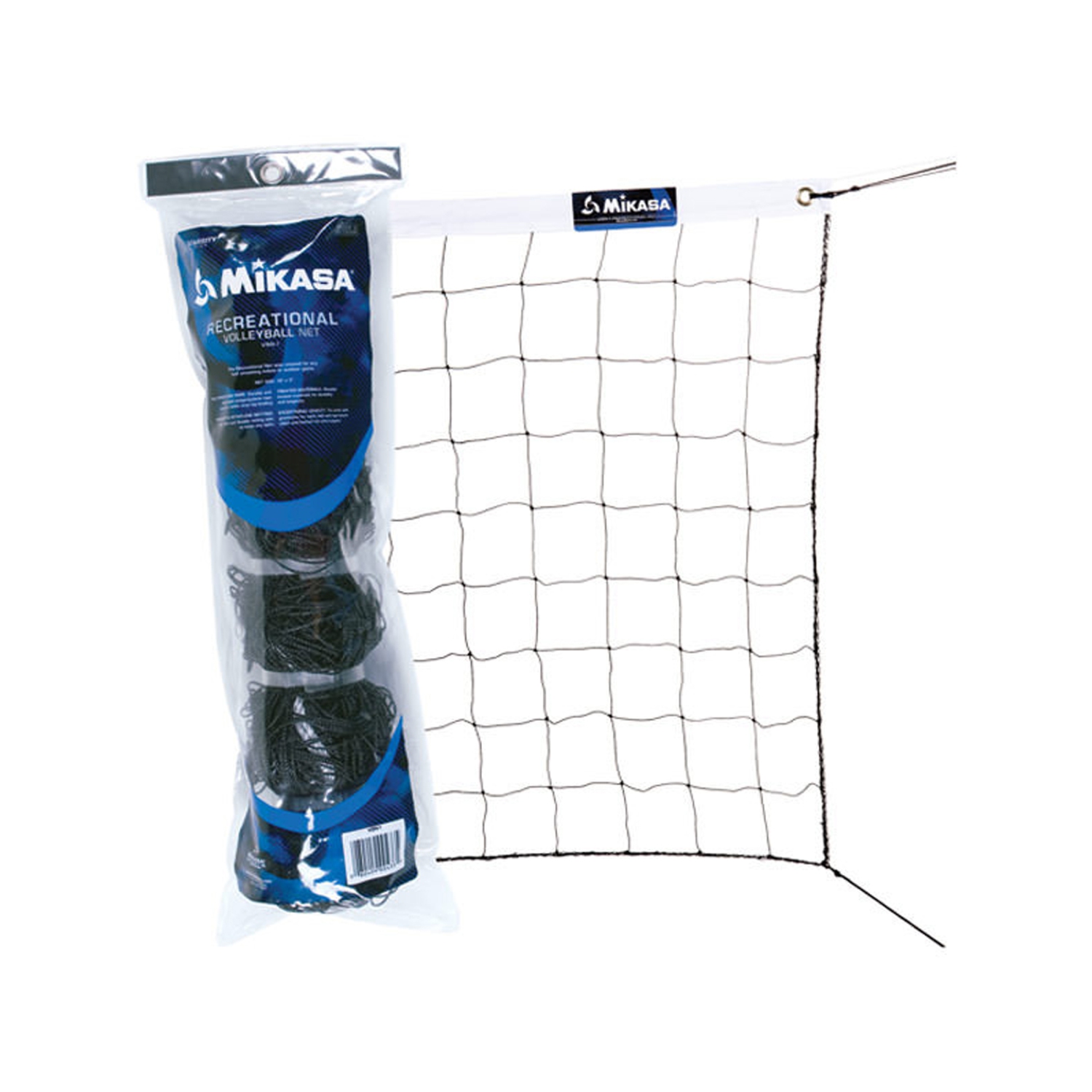 Mikasa VBN-1 Recreational Volleyball Net - Replacement Net for Indoor and Outdoor Game