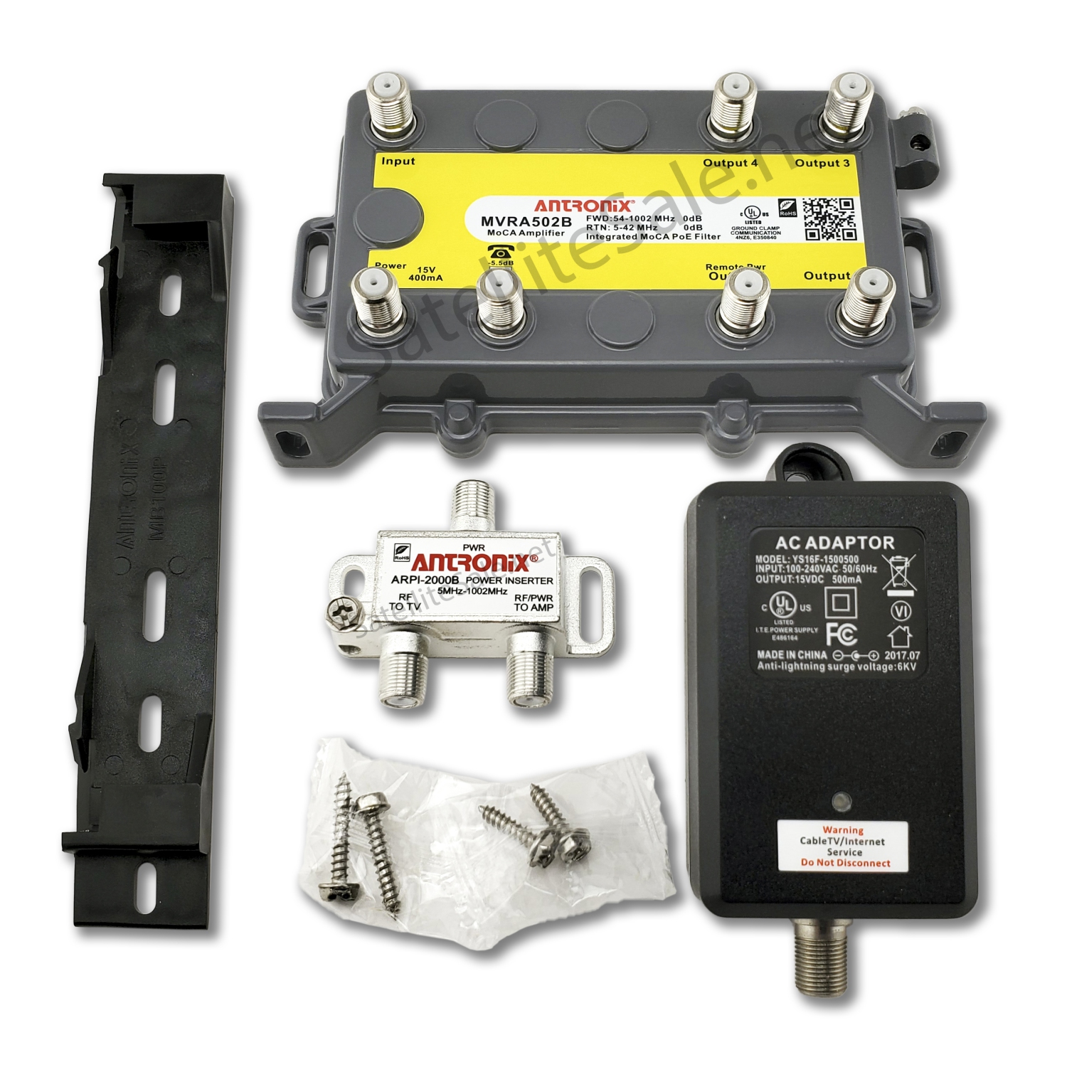 Antronix MVRA502B/ACP-EZ MoCa 4+1 VoIP Port Residential Amplifier