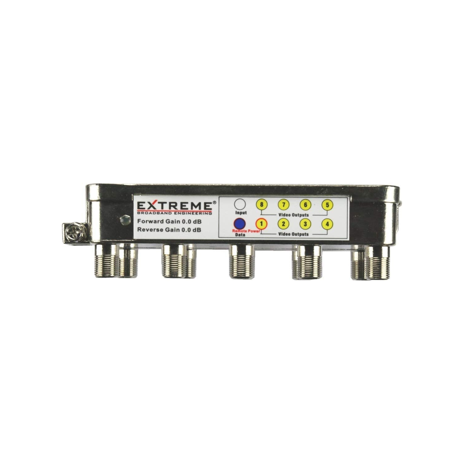 Extreme Broadband IPA1008D-RSVF - 8 Way Coaxial Splitter