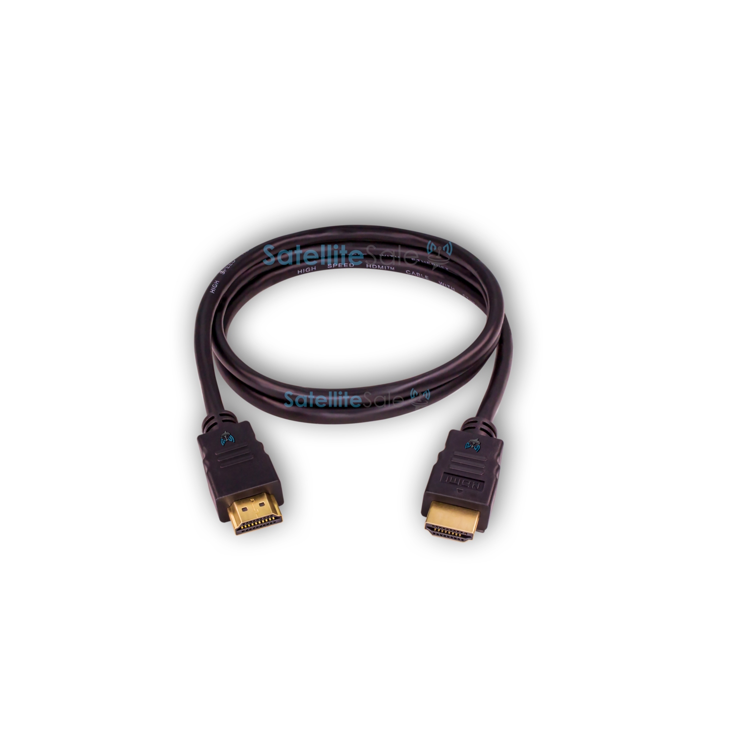 SatelliteSale Digital High-Speed 2.0 HDMI Cable 4K/60Hz 18Gbps PVC 2160p Black Cord Universal Wire