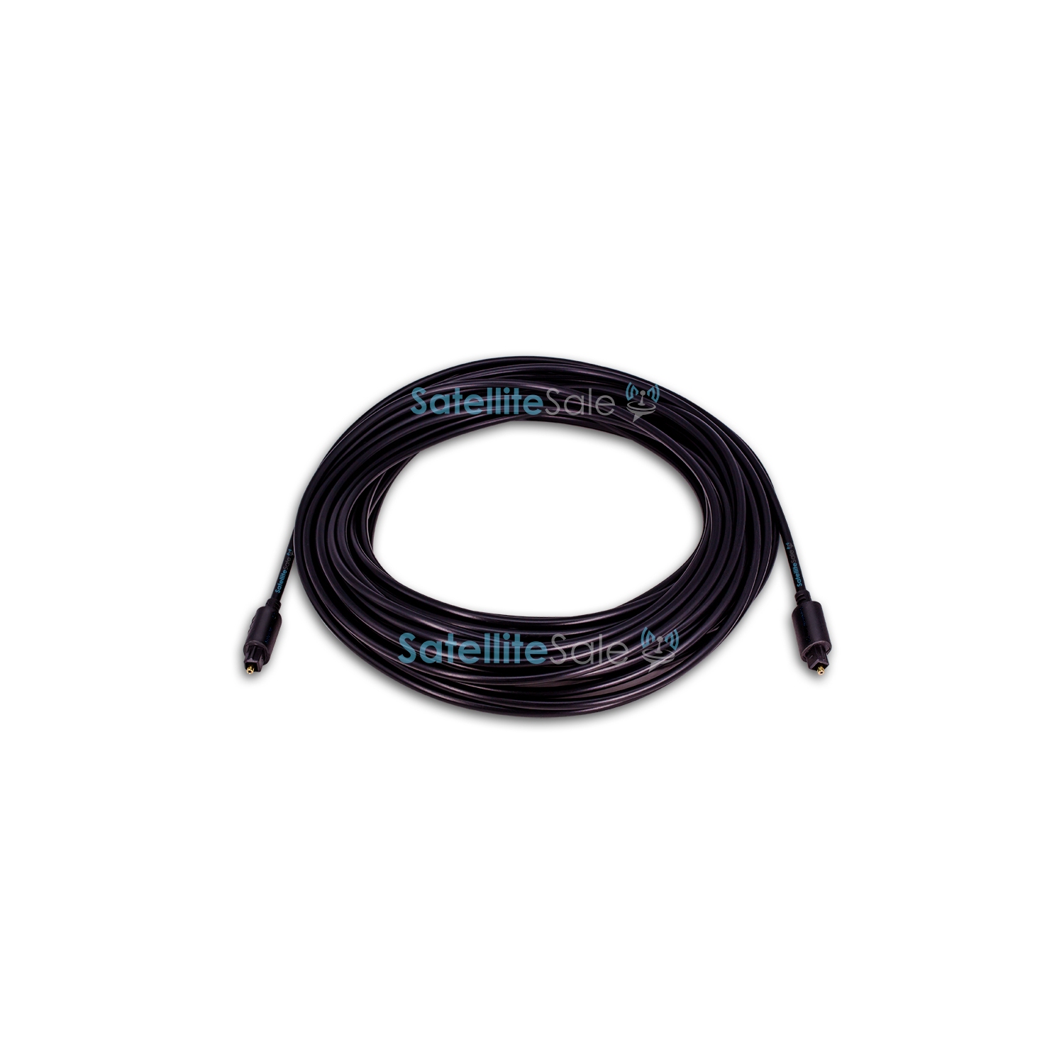 SatelliteSale Digital Toslink SPDIF Audio Optical Fiber Cable Universal Wire PVC Black Cord