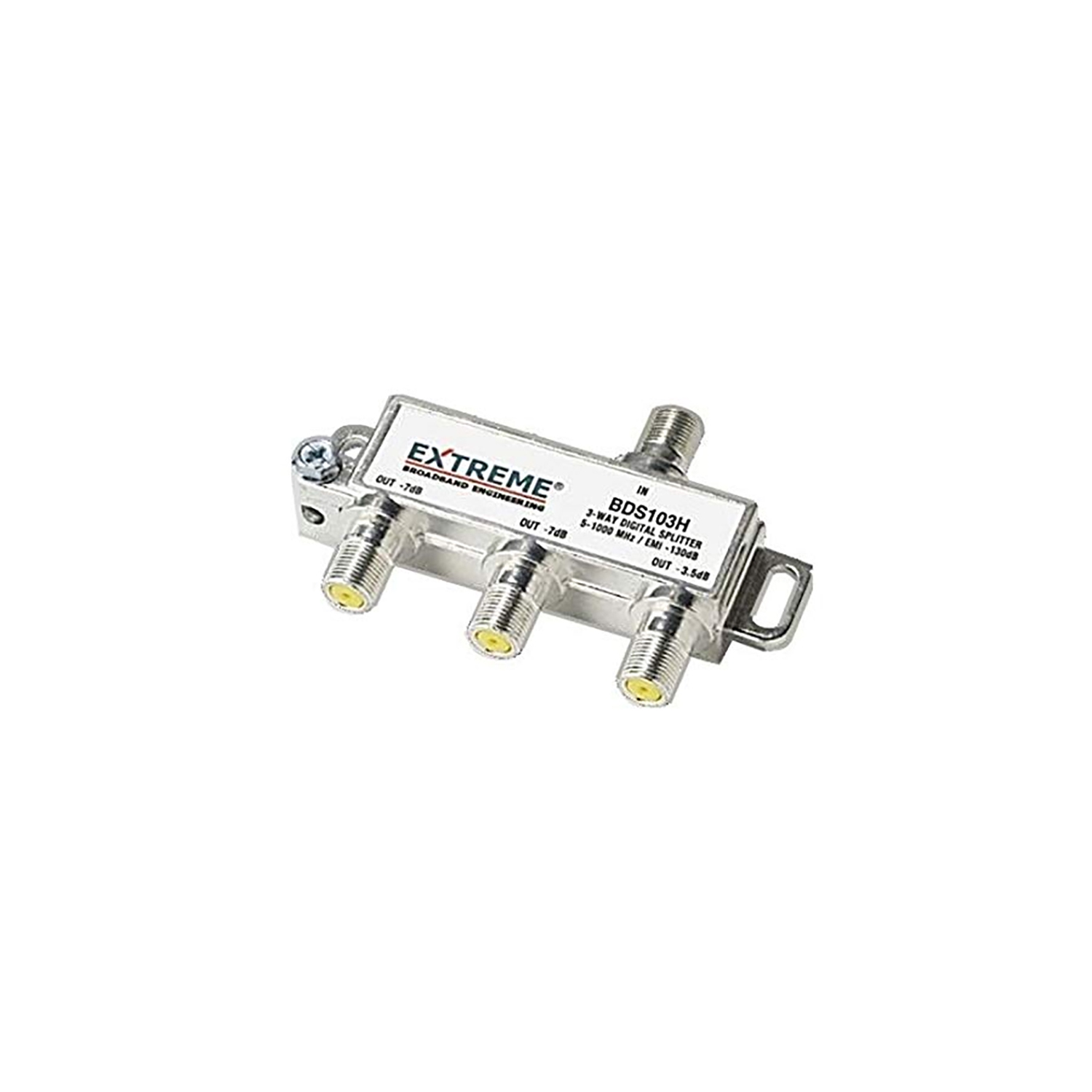Extreme/Amphenol 3-Way Unbalanced HD Digital 1GHz Coaxial Cable Splitter - BDS103H
