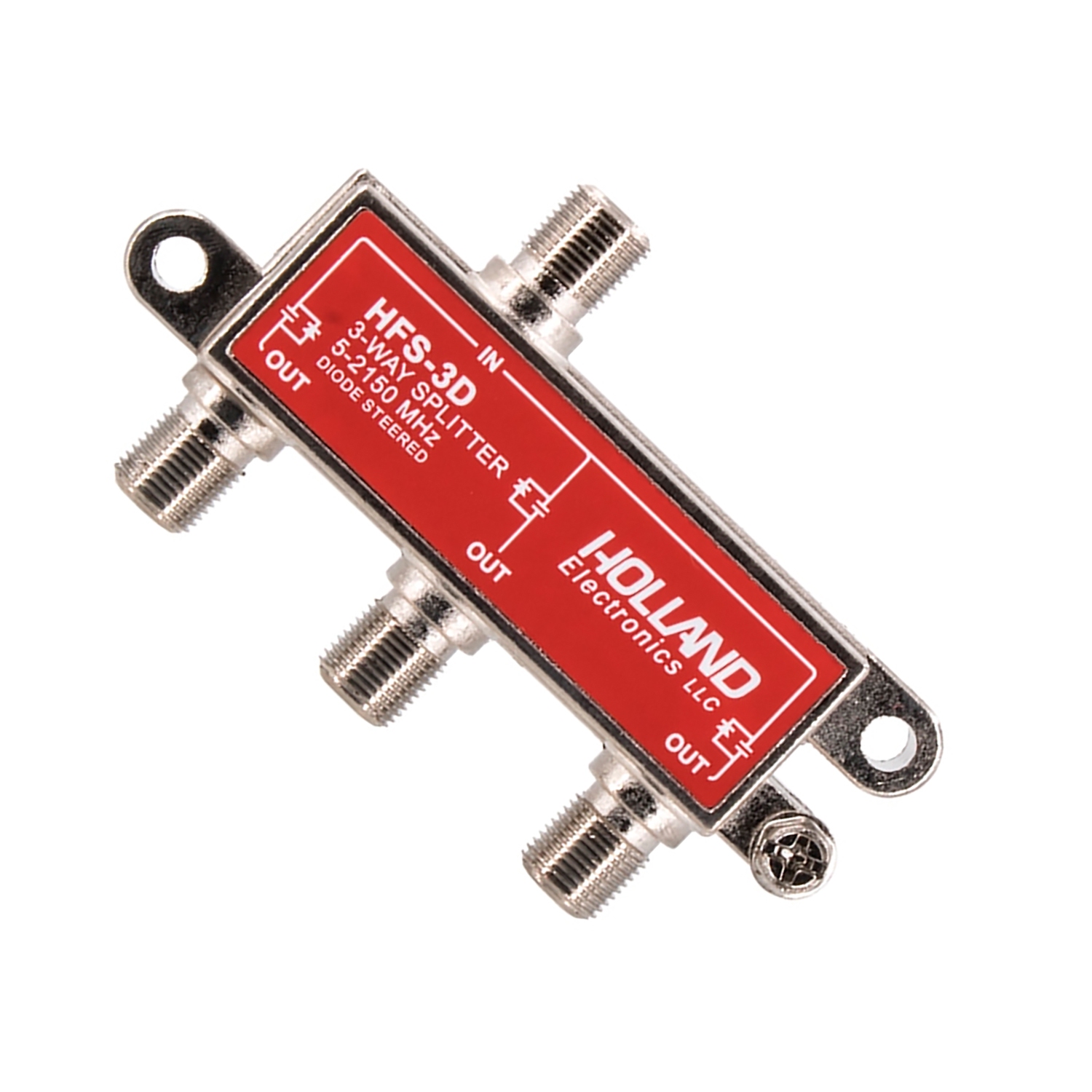 3-Way HD RF Cable TV 2150 Mhz Splitter