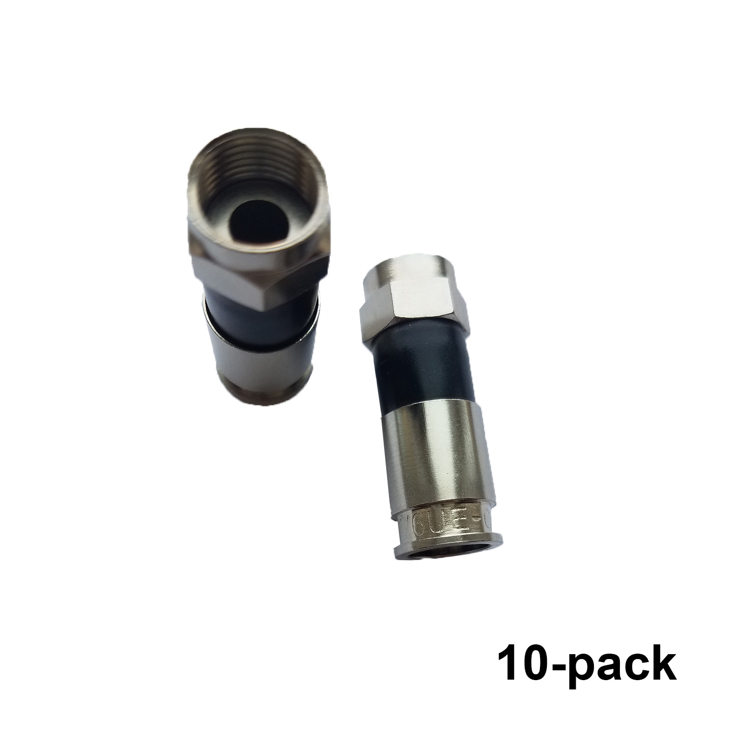 Perfect Vision PV6UE-05 Ridgeloc Сompression Сonnectors RG6 Coax Cable Bag of 10