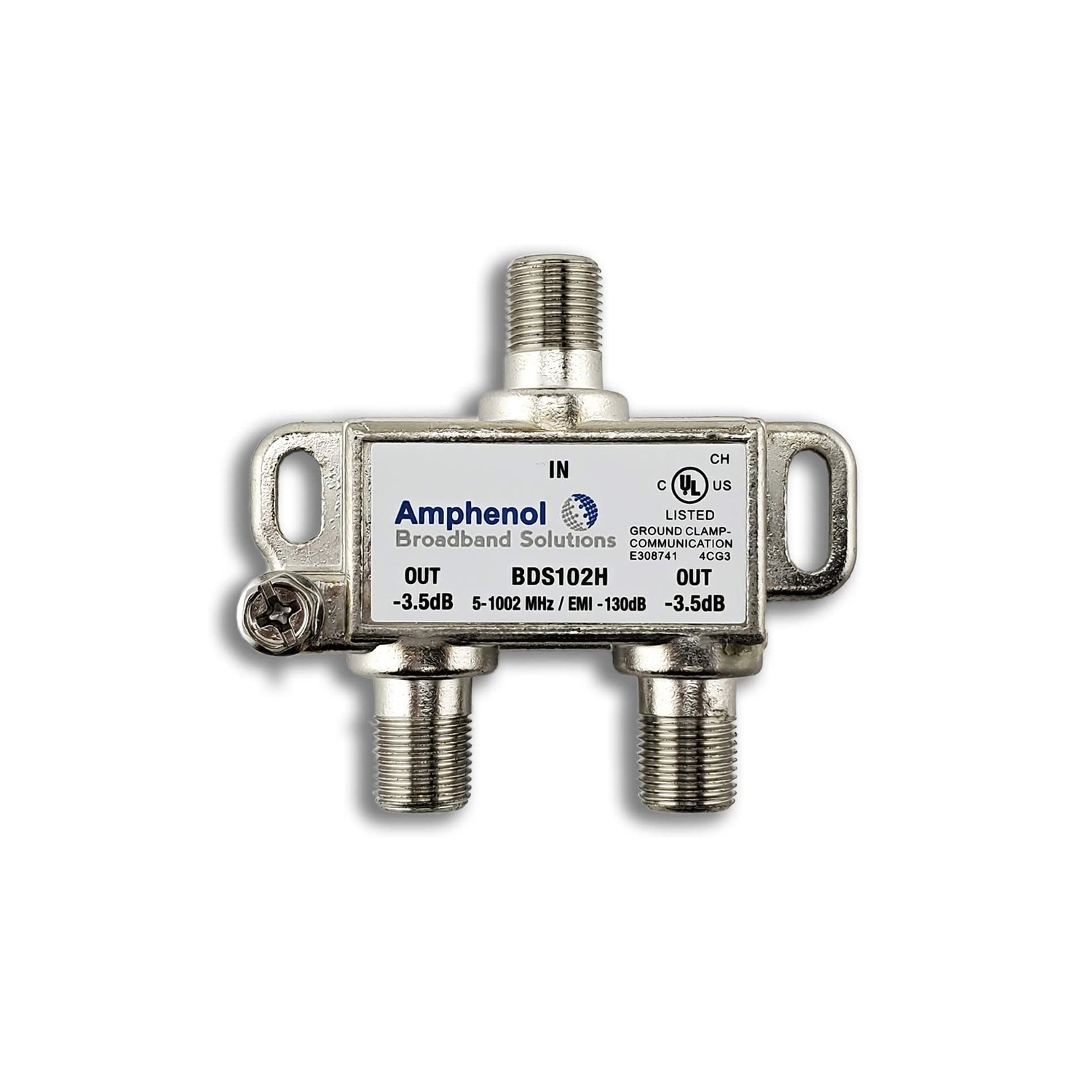 2 Way Extreme/Amphenol 1GHz High Performance Coax Cable Splitter BDS102H 2 Pack