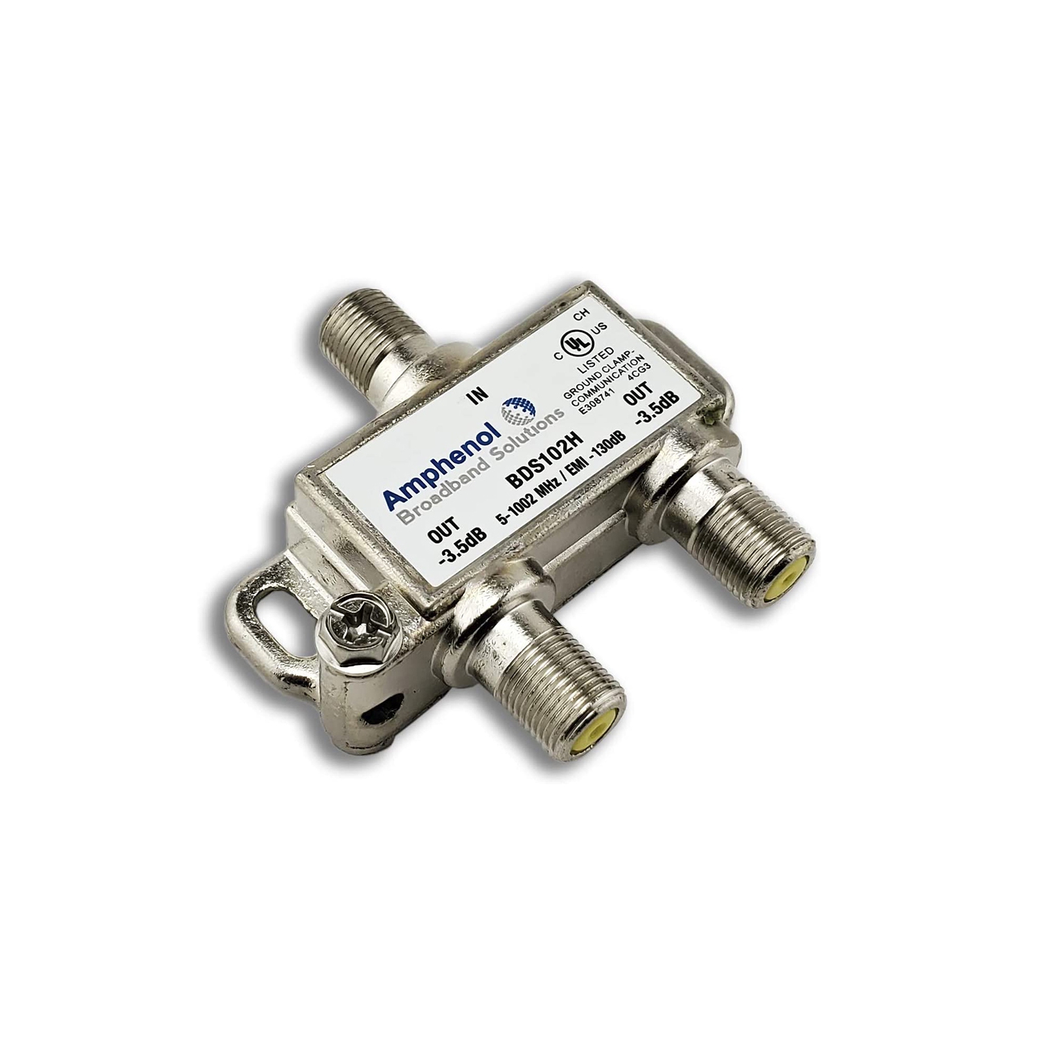 2 Way Extreme/Amphenol 1GHz High Performance Coax Cable Splitter BDS102H 2 Pack