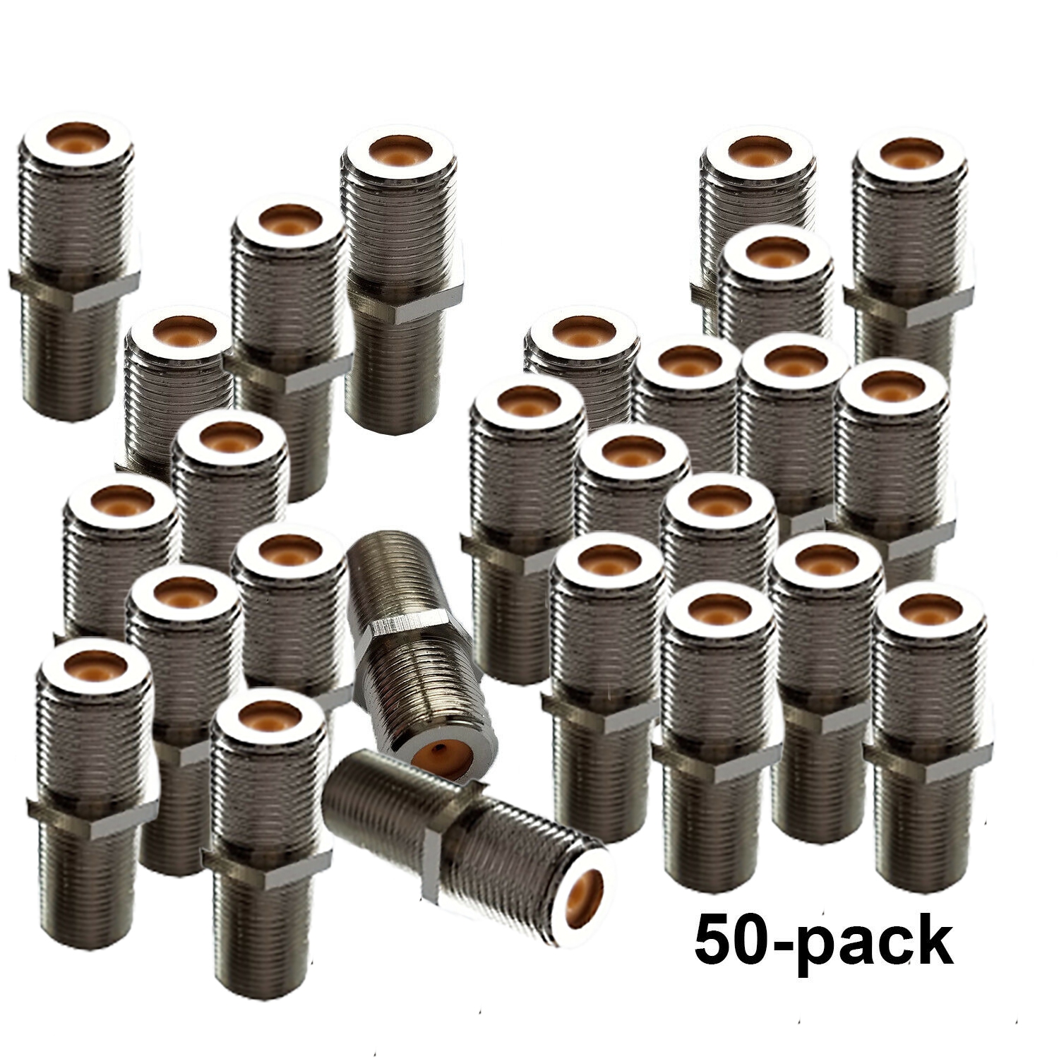 DirecTV F81 Barrel Indoor 3GHZ HF w Nut / Washer Bag of 50