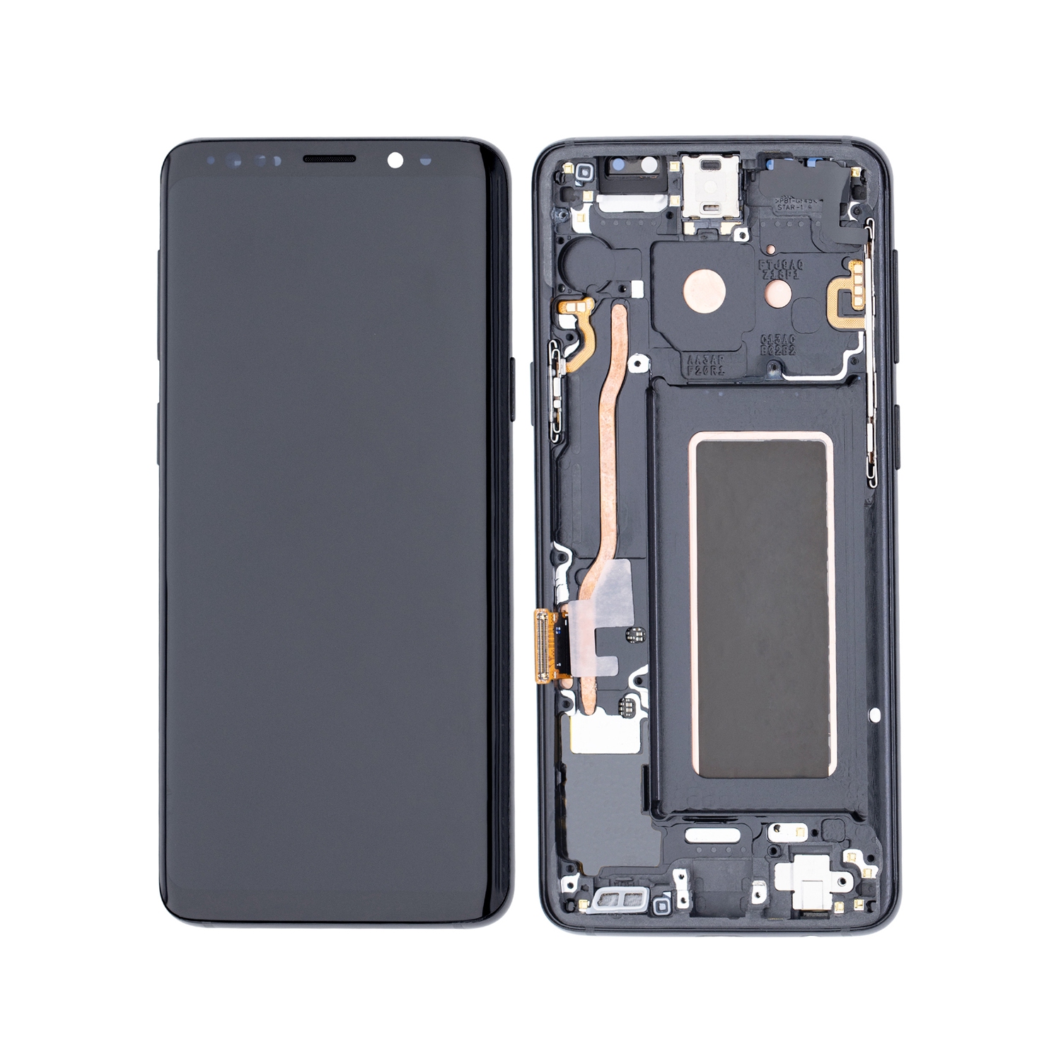 Replacement LCD Display Touch Screen Digitizer Assembly With Frame For Samsung Galaxy S9 - Midnight Black