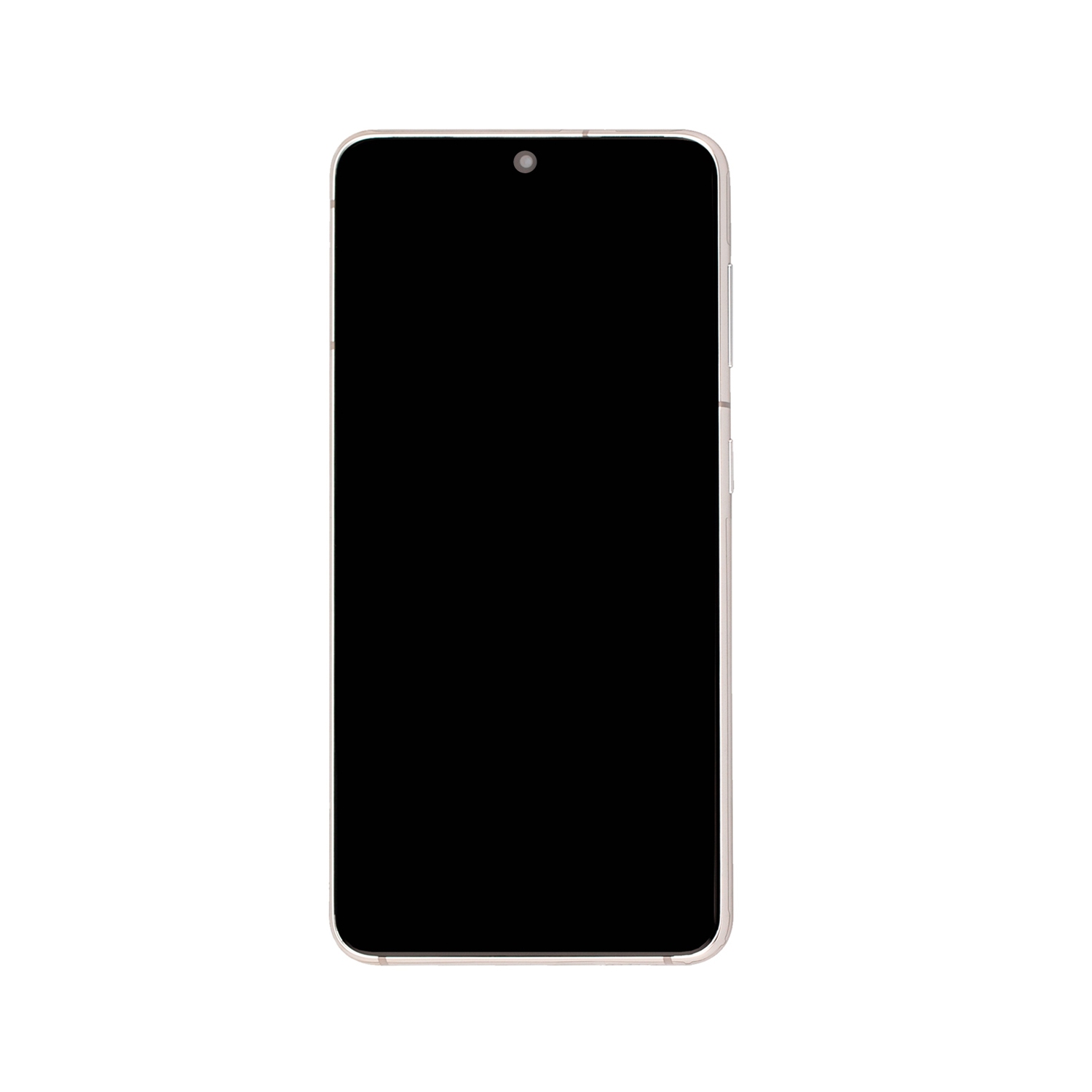 Remis à neuf - assemblage du numériseur à écran tactile DELO + cadre pour Galaxy S21 5G de Samsung (SM-G991 W) - Blanc fantôme
