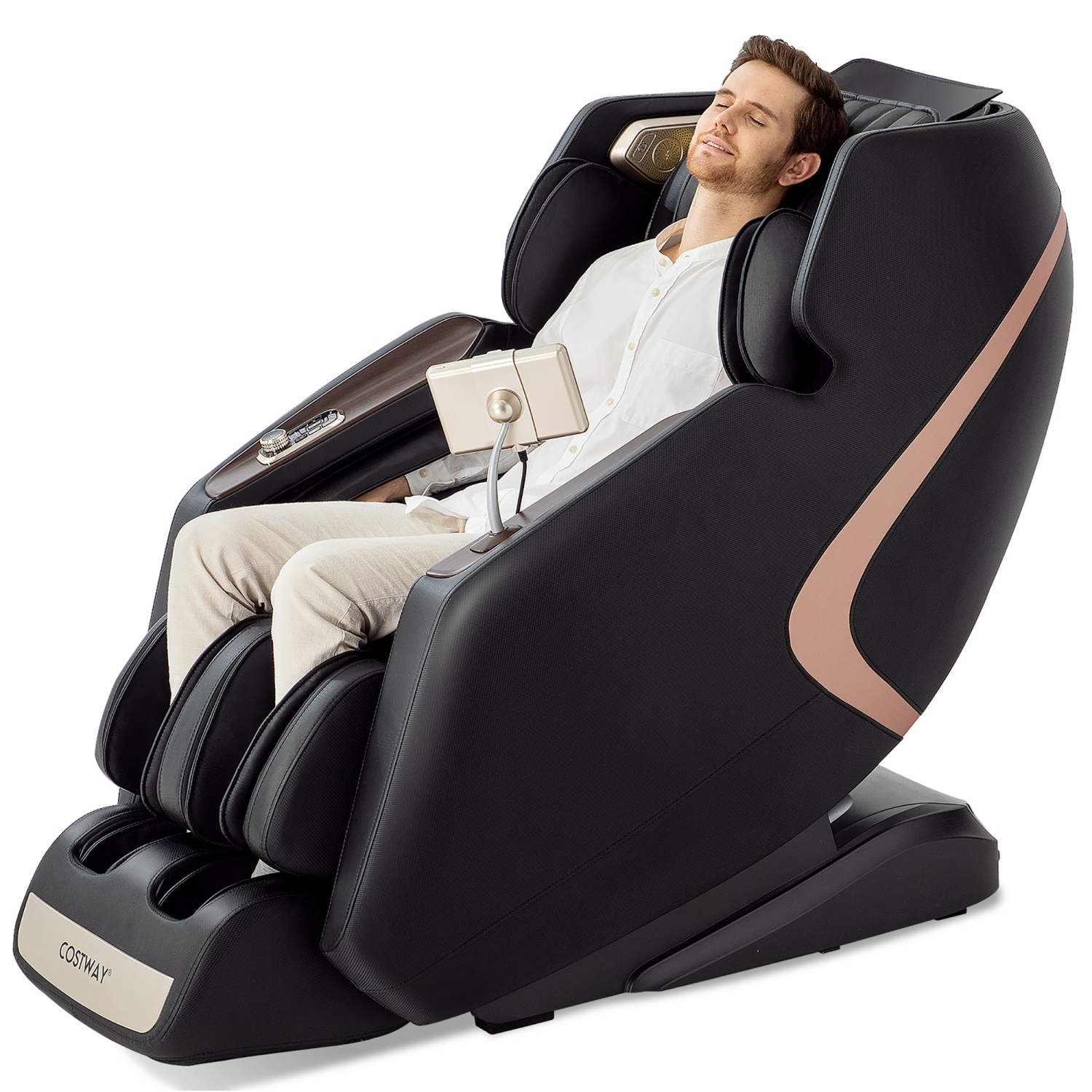 Costway 3D SL-Track Full Body Zero Gravity Massage Chair (JL10013WL) Recliner Thai Stretch