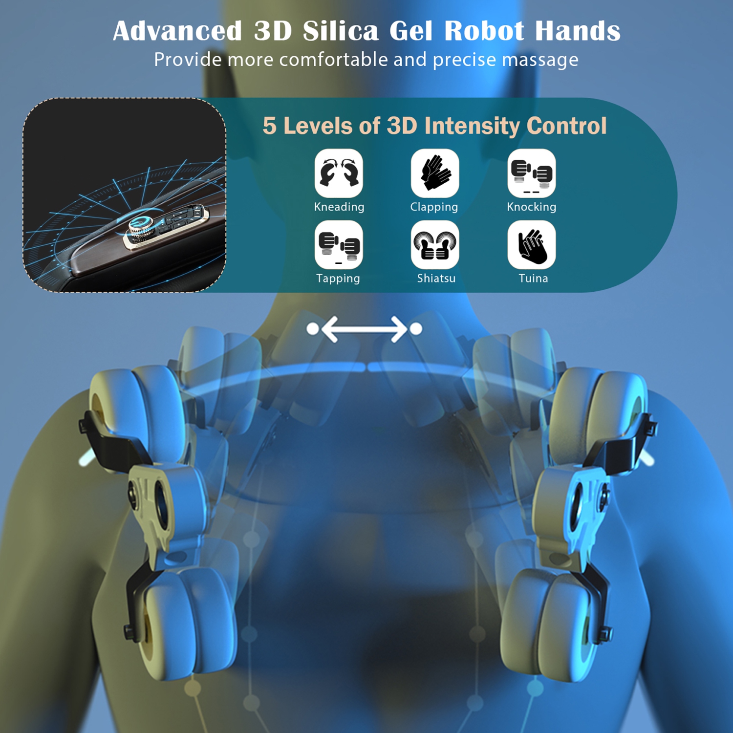 Costway 3D SL-Track Full Body Zero Gravity Massage Chair Recliner Thai Stretch