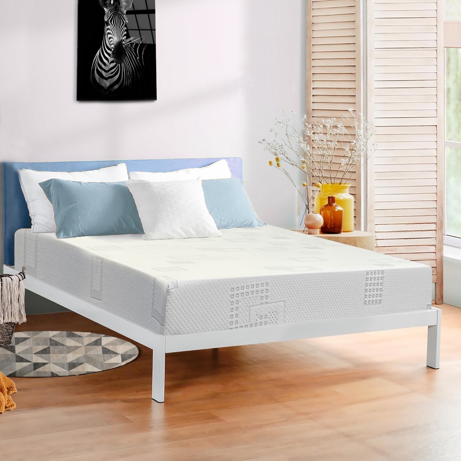 ViscoLogic Blossom Matelas en mousse réversible (Double (Full) Size) CertiPUR-US® Certified Foam