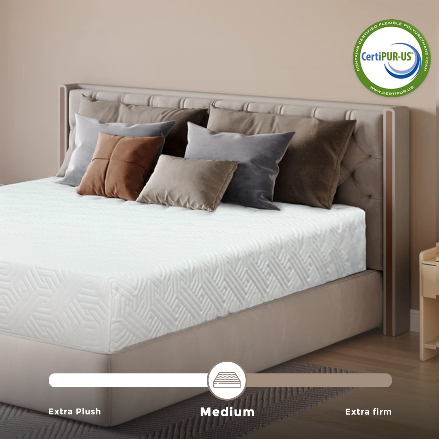 ViscoLogic Nest Supreme - fabriqué au Canada - matelas simple mousse orthopédique haute densité moyennement ferme, mousse certifiée CertiPUR-US®, lit