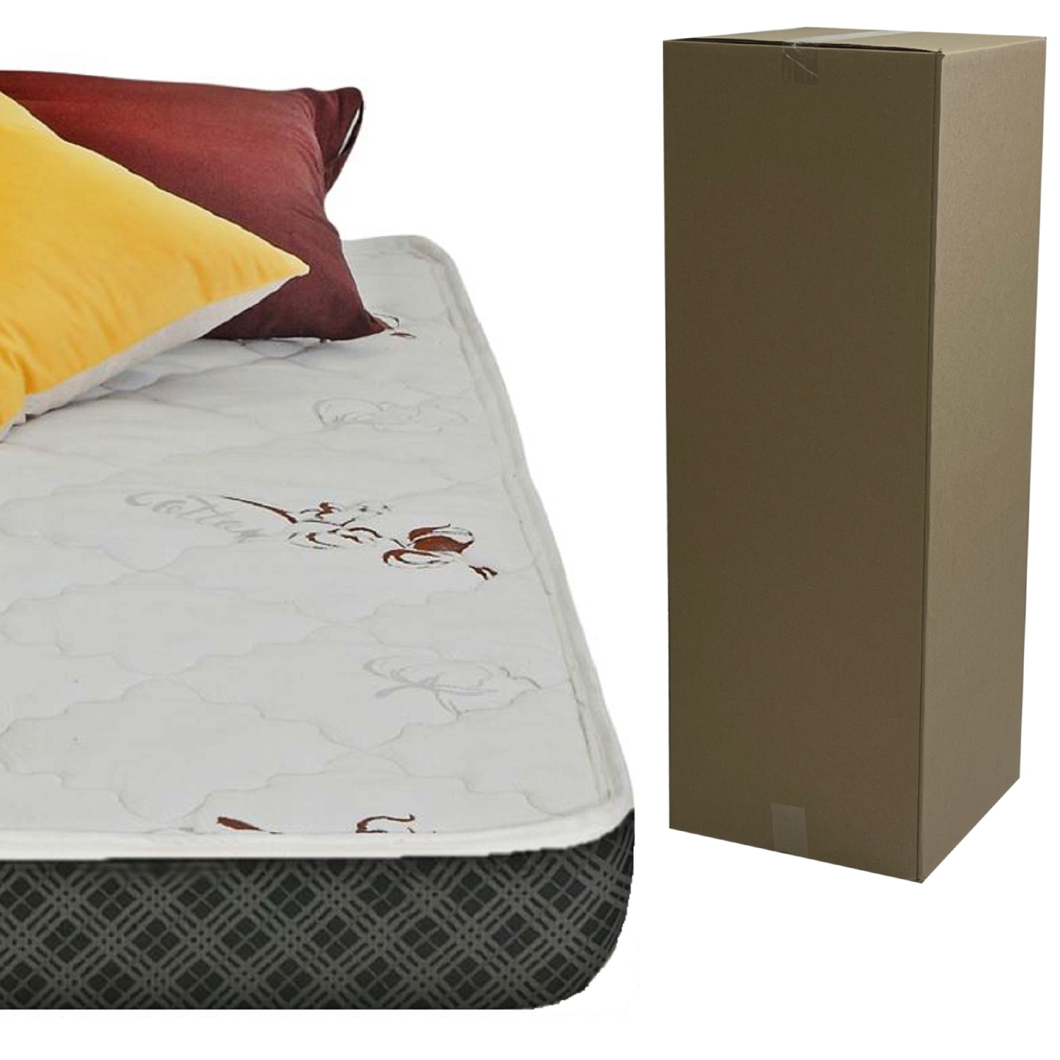 ViscoLogic Econo Plus -Fabriqué au Canada - Matelas matelassé en mousse moyennement ferme