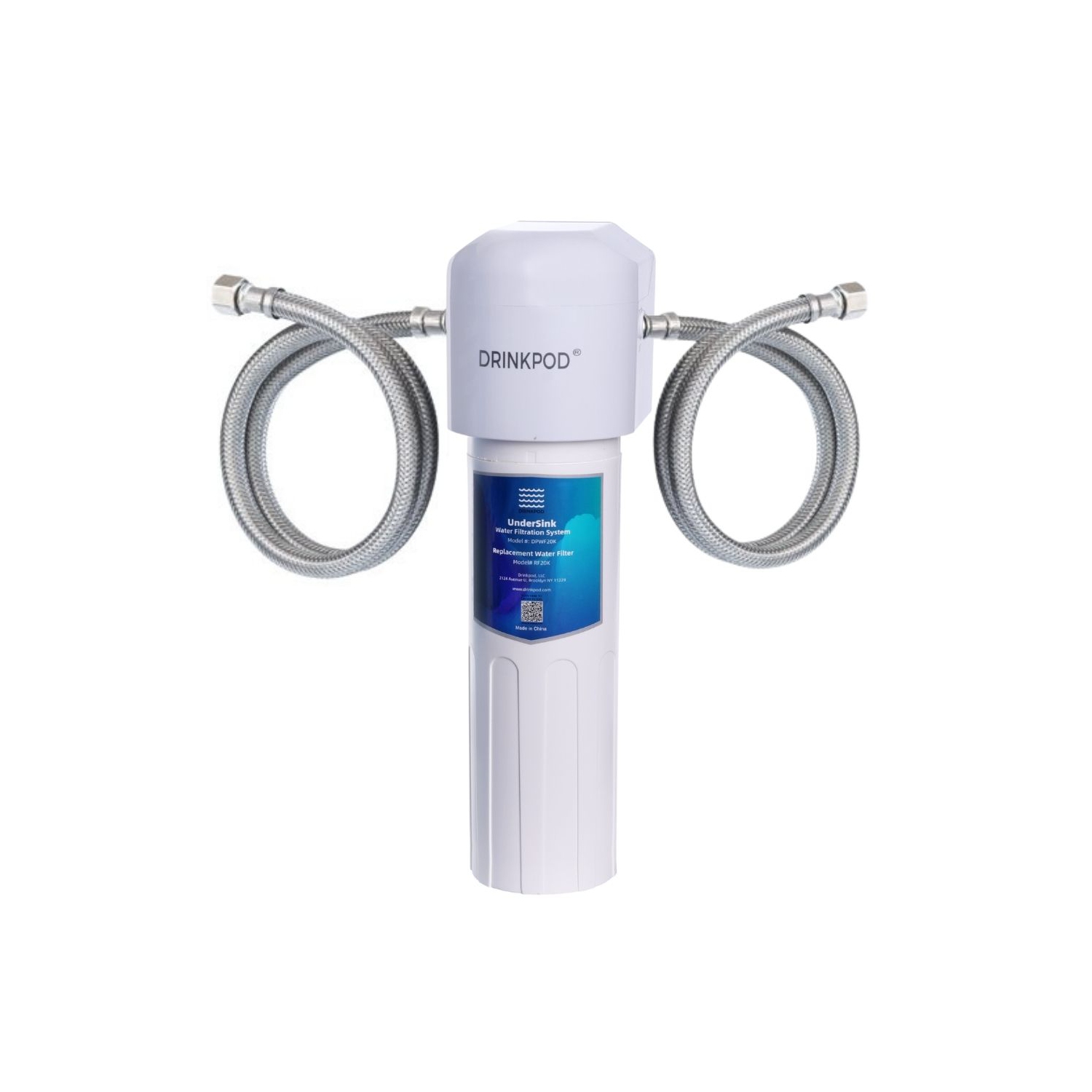 Drinkpod, capacité de 20,000 gallons, système de filtration d’eau sous l’évier