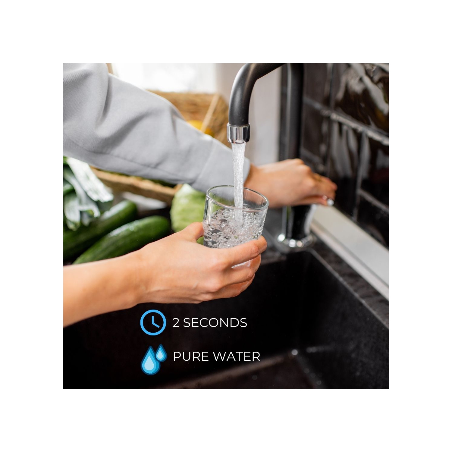 Drinkpod, capacité de 20,000 gallons, système de filtration d’eau sous l’évier