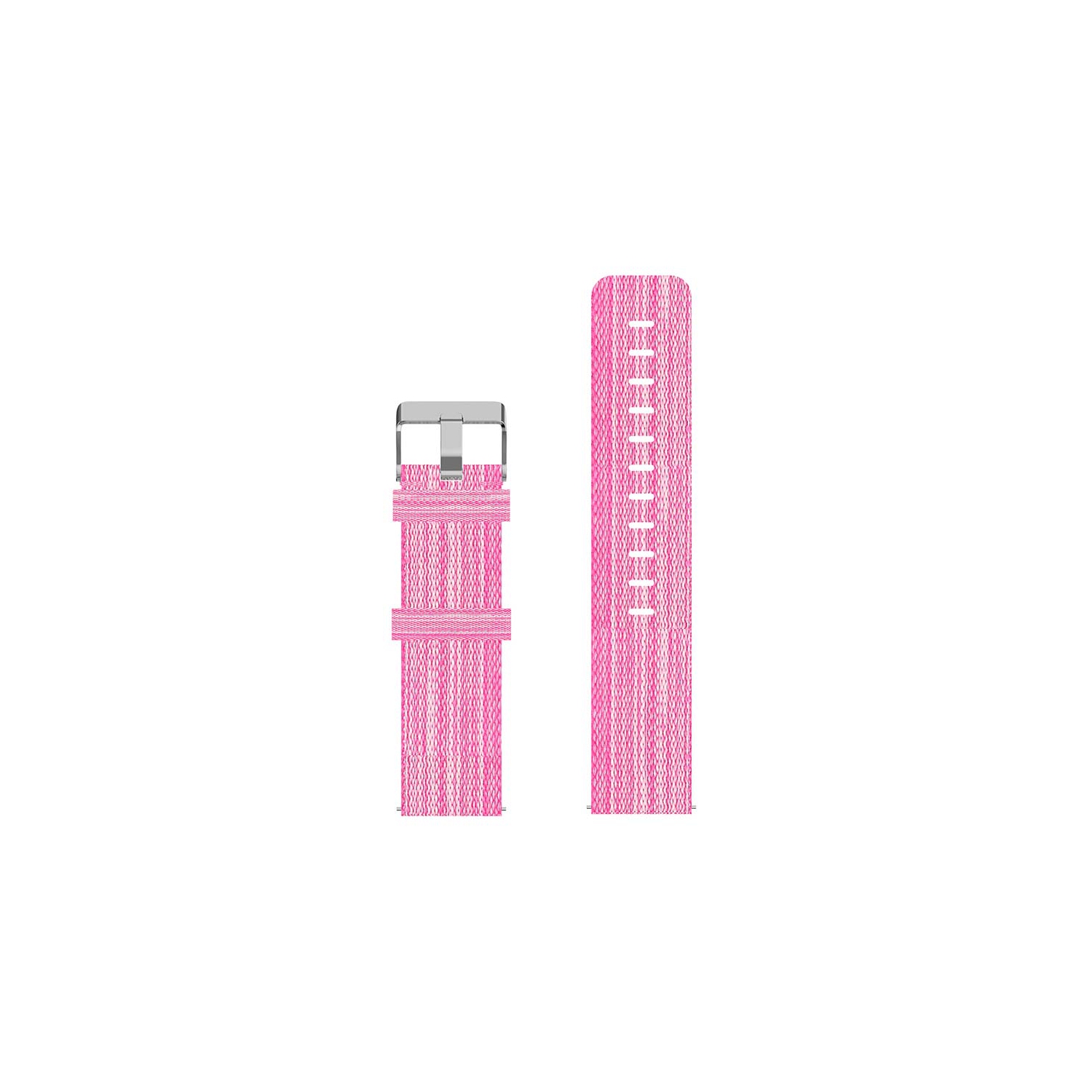 StrapsCo Trendy Patterned Nylon Canvas Watch Band Strap for Fitbit Charge 5 - Pink