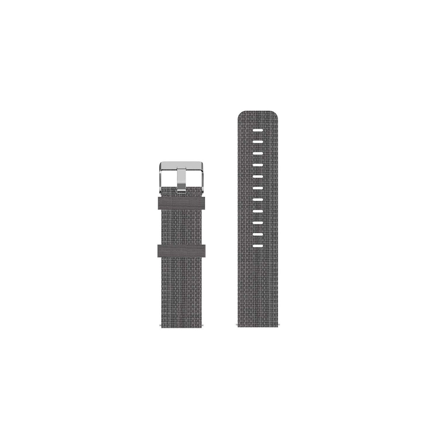 StrapsCo Trendy Patterned Nylon Canvas Watch Band Strap for Fitbit Charge 5 - Grey