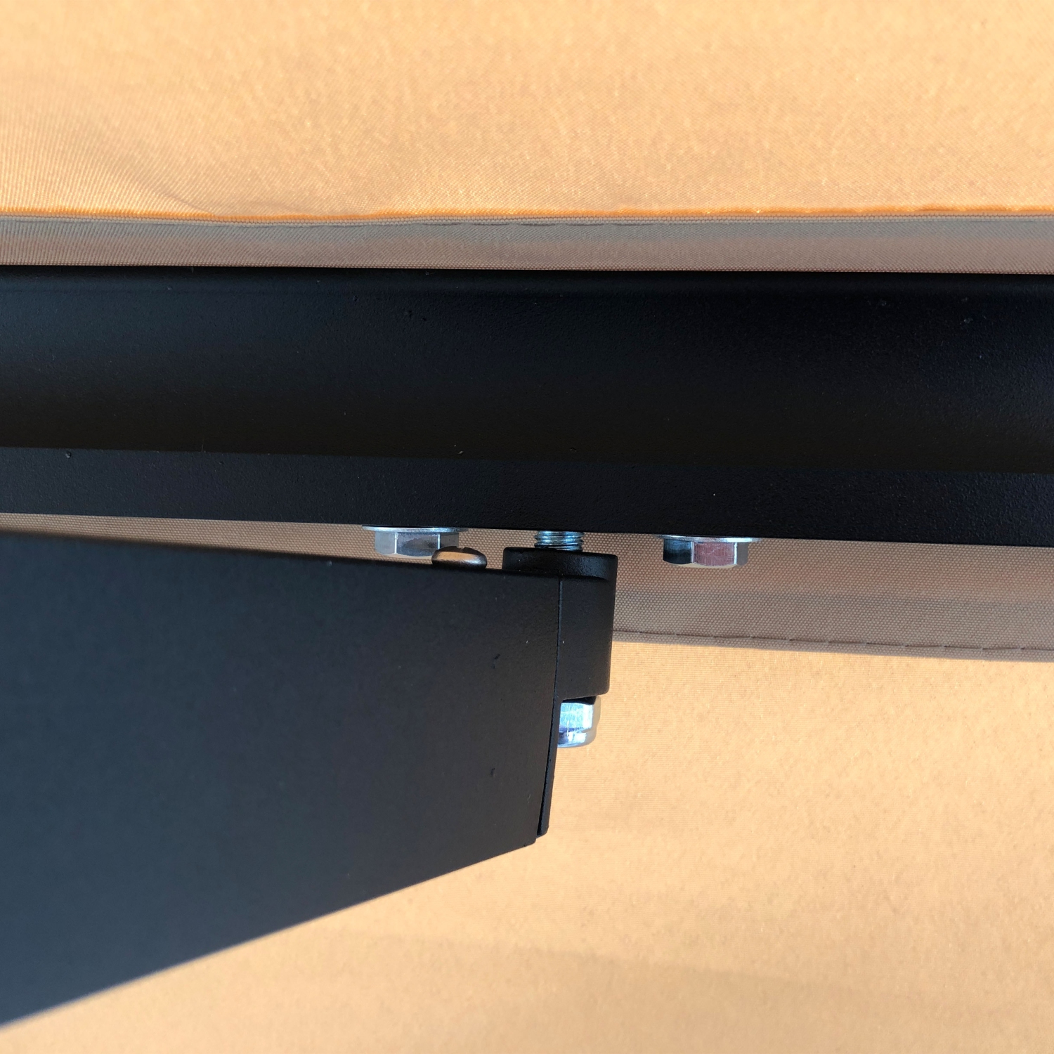 ALEKO AB10X8BEIGE29 Black Frame Retractable Home Patio Canopy Awning 10 x 8 Feet , Beige color