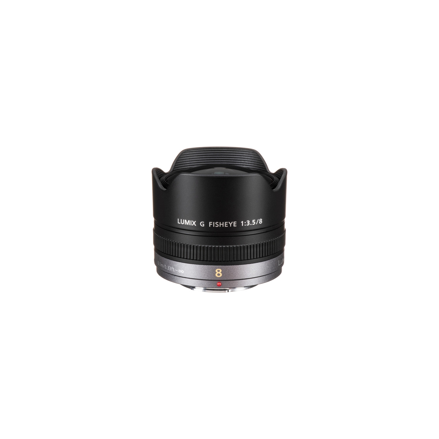 PANASONIC LUMIX G FISHEYE Lens, 8MM, F3.5, MIRRORLESS Micro Four Thirds, H-F008