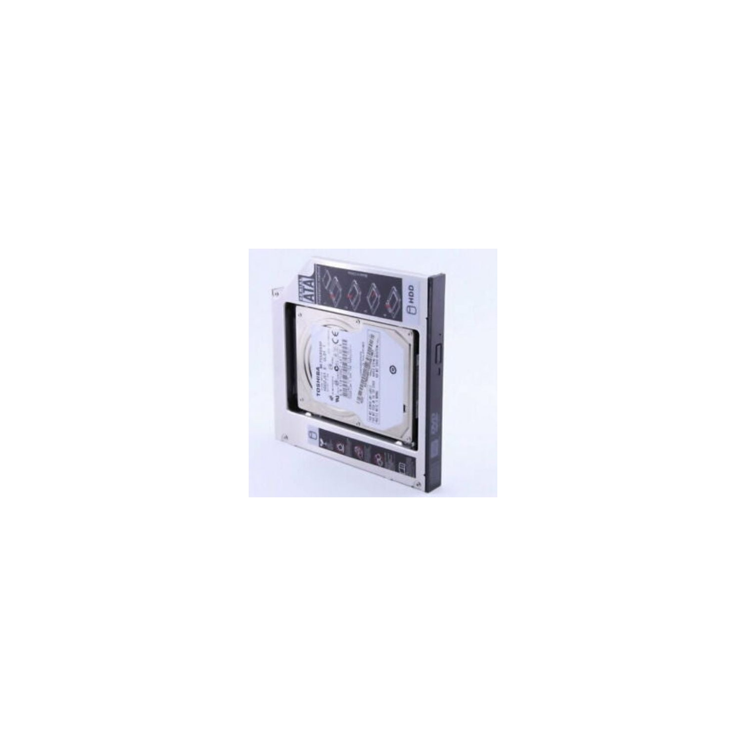 Support universel pour disque dur de 12,7 mm SATA 2e SSD pour baie optique de CD DVD-ROM
