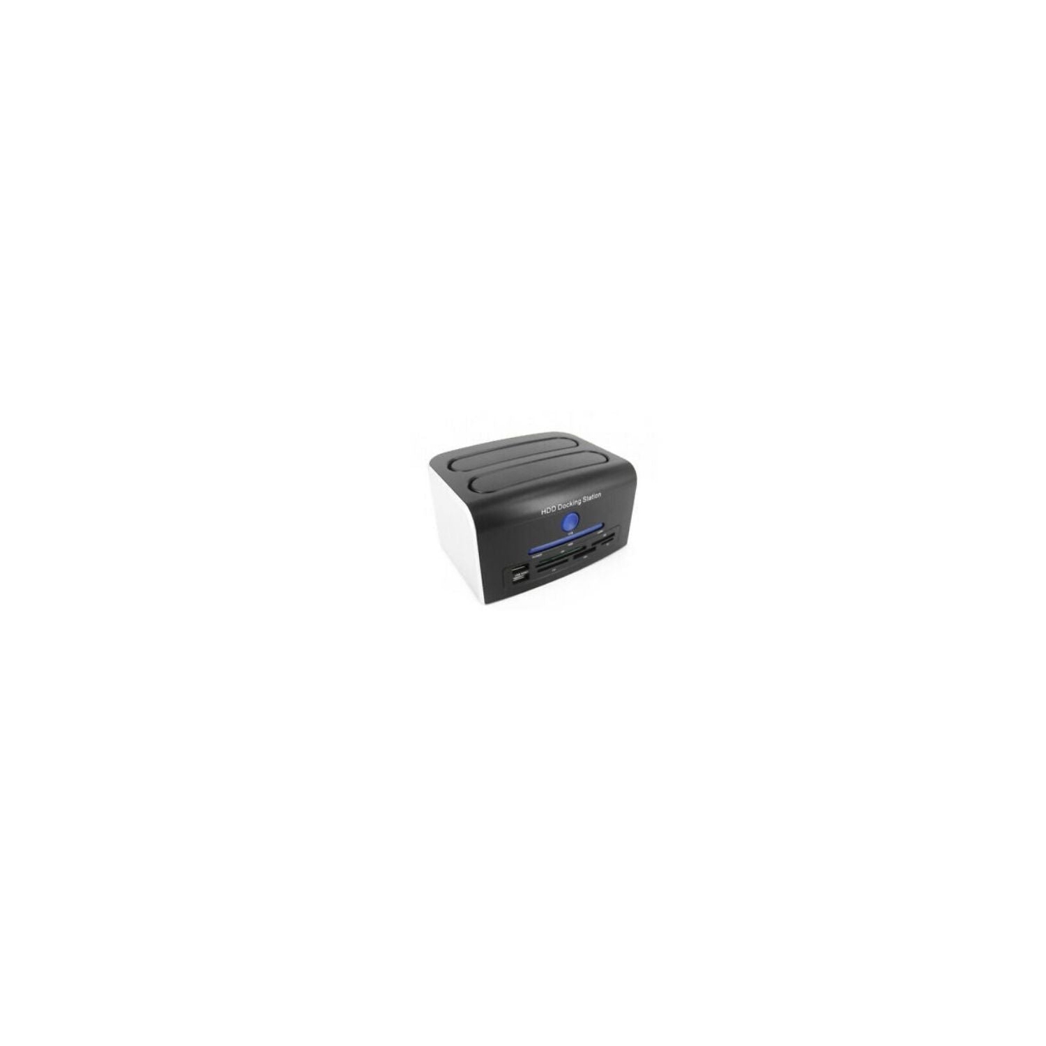 USB3.0 Dual SATA 2.5/3.5 HDD SSD Docking Station with USB Card Read CF/SD/XD/MS
