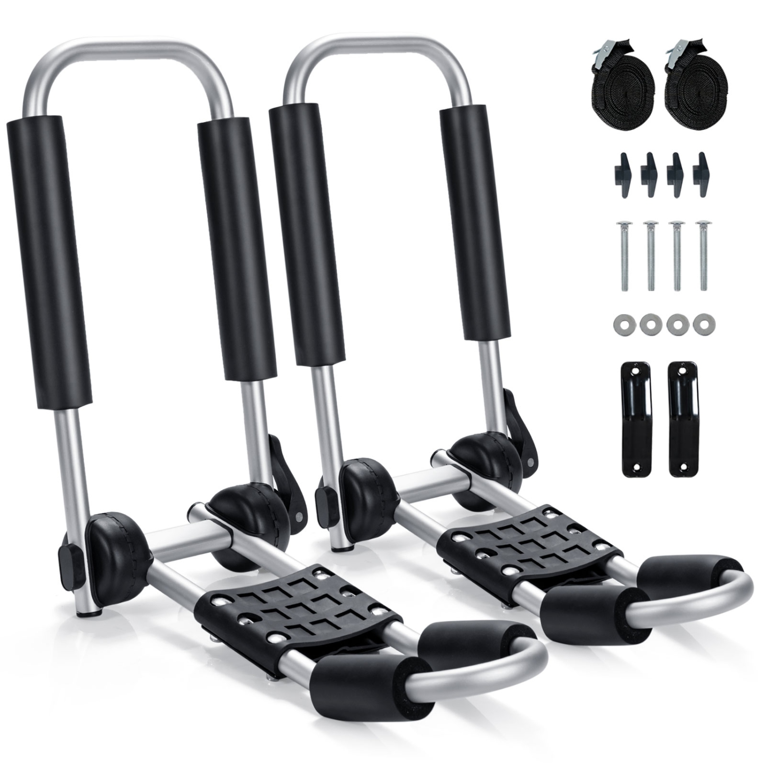 Support de toit pour kayak en J à angle réglable de PatioJoy pour VUS et VR pour kayak en canot