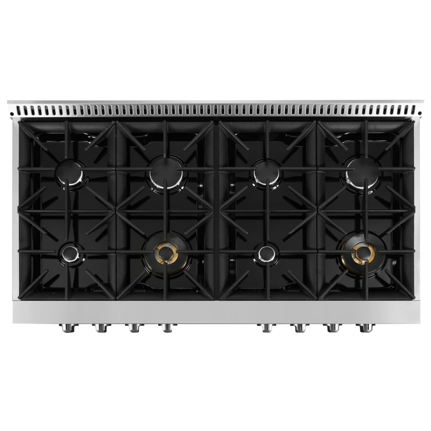 Ancona 48 in. Commercial Style Stainless Steel Slide-In Gas Cooktop