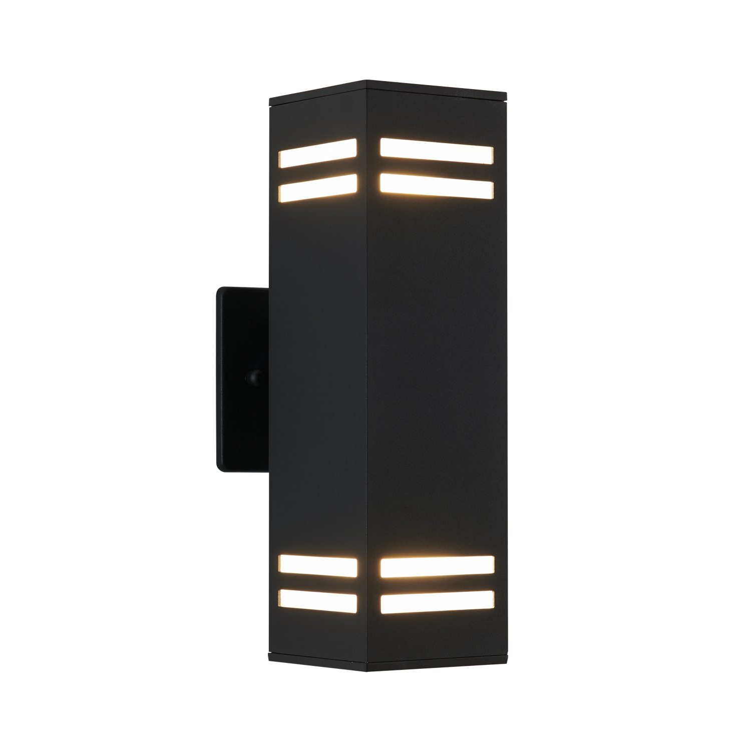 Artika Strike Square Outdoor Wall Light, Black