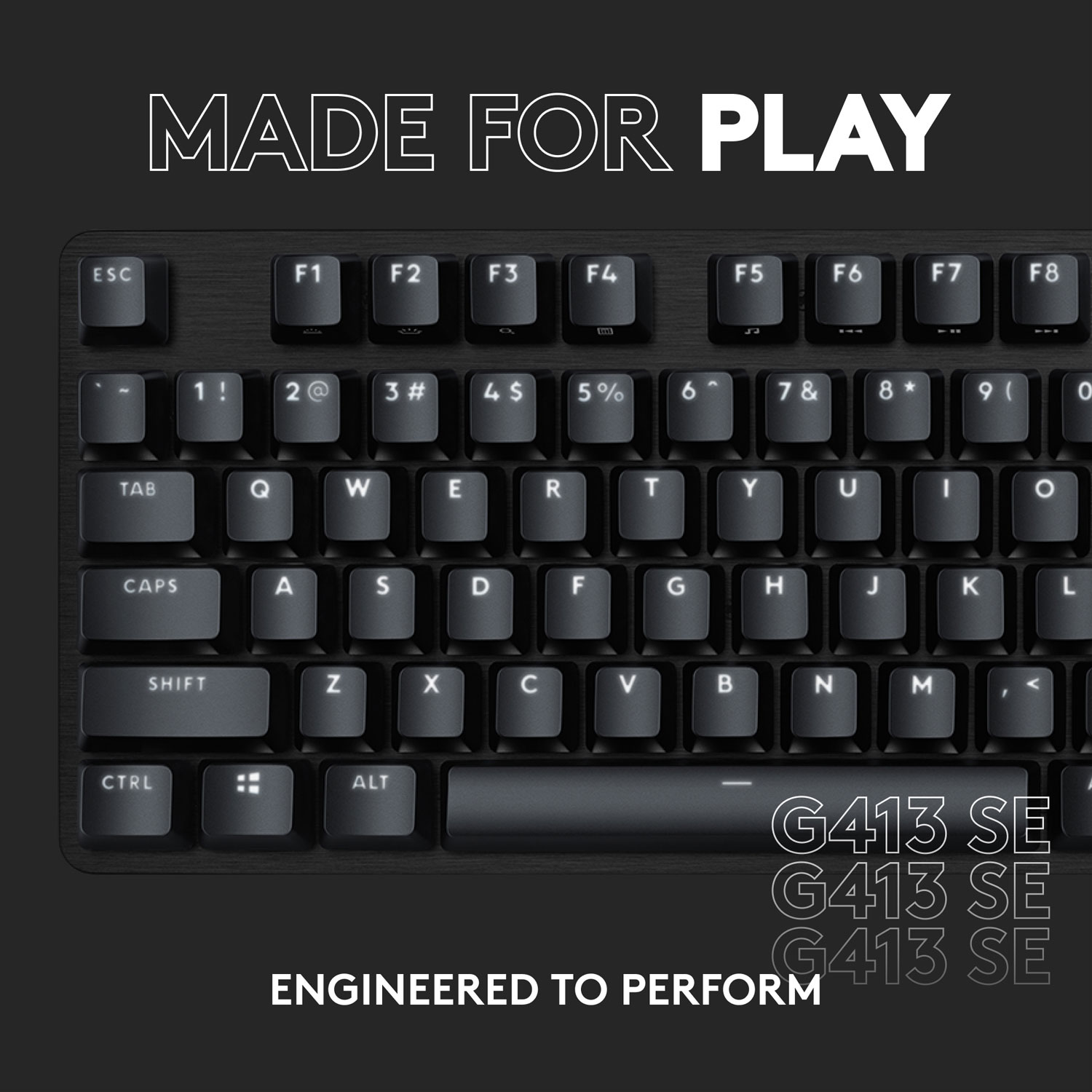 Clavier de jeu mécanique rétroéclairé G413 SE de Logitech