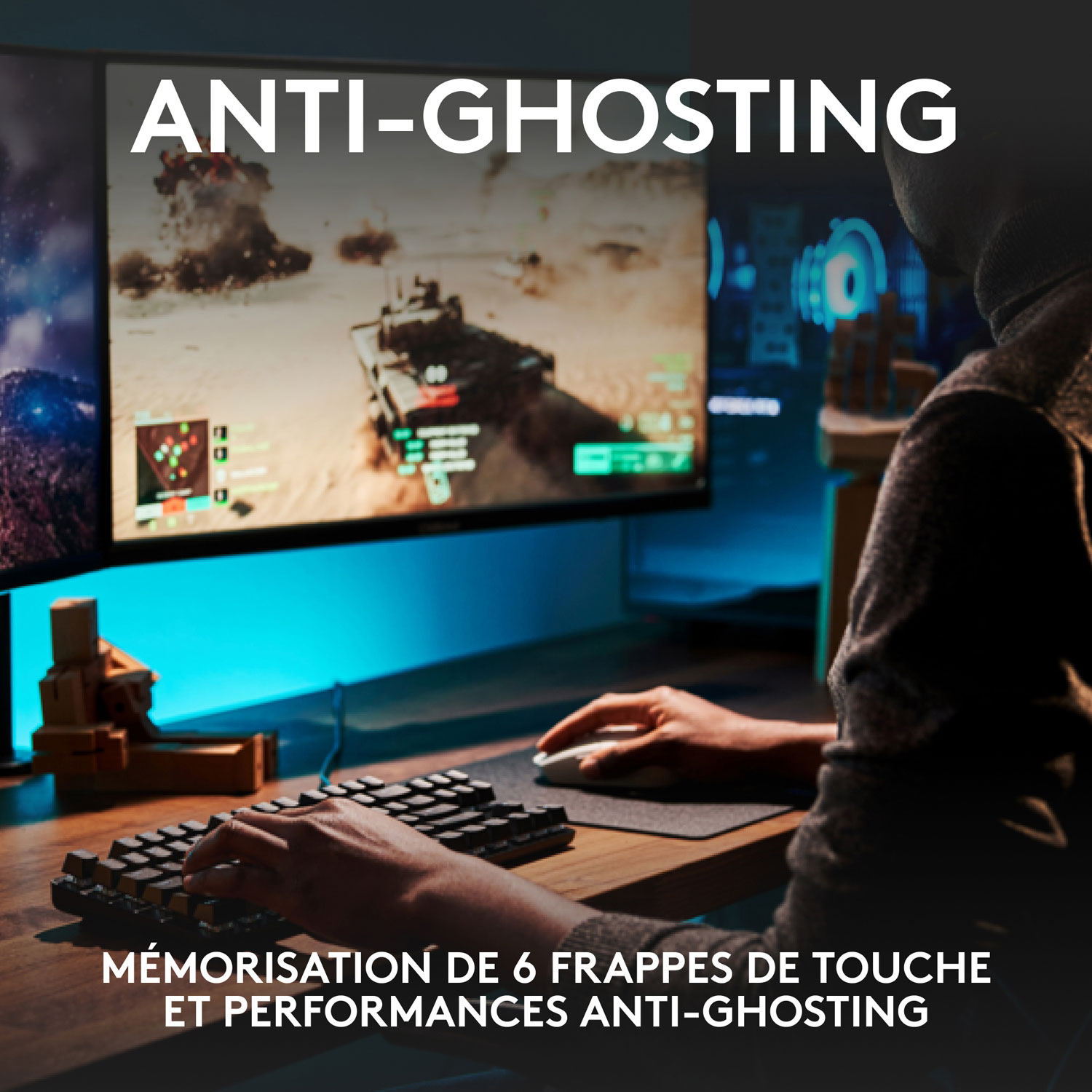 Clavier de jeu mécanique rétroéclairé G413 SE de Logitech