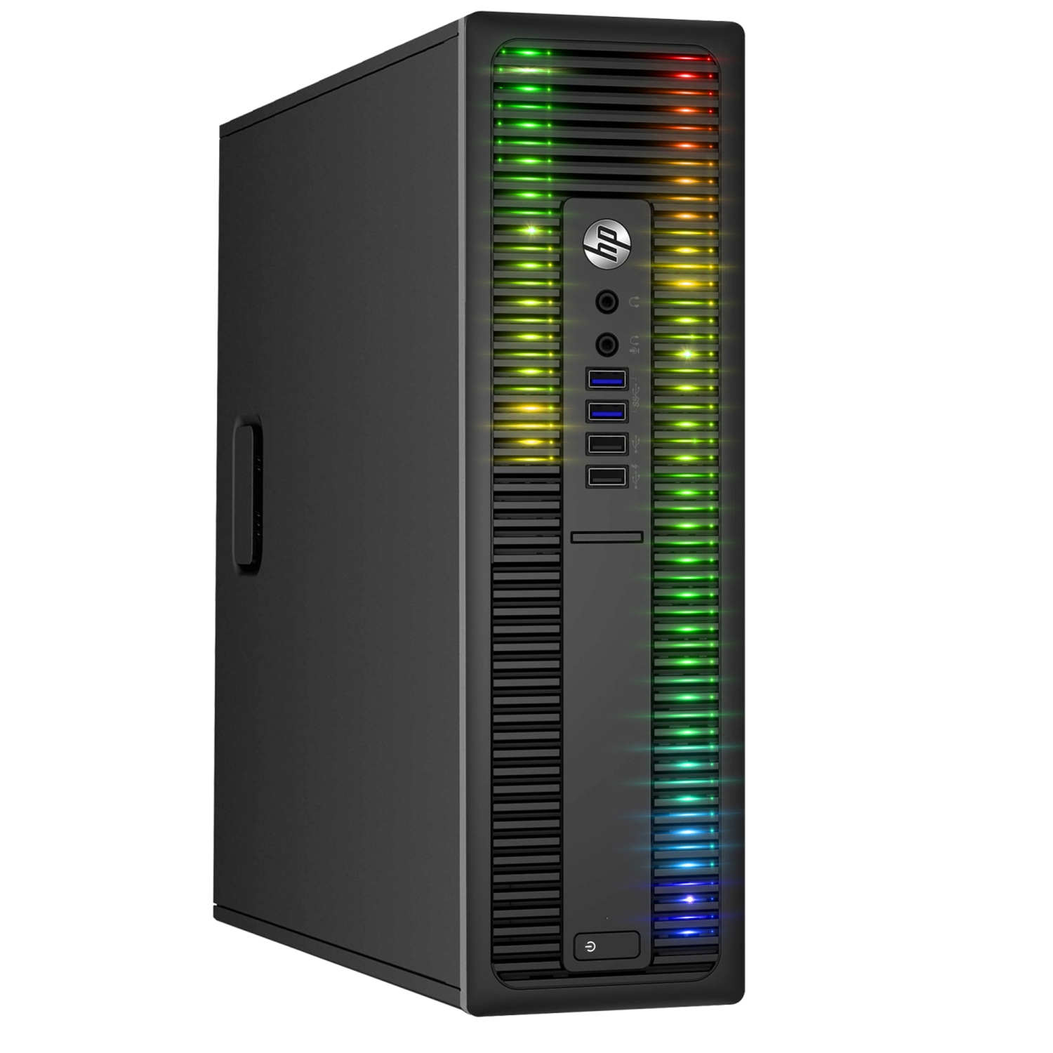 Refurbished - HP ProDesk Desktop Customized RGB Lights Computer Intel Core i5 4570 3.2 GHz 8GB RAM 256GB SSD Win 10 Pro WIFI, HAJAAN Gaming PC