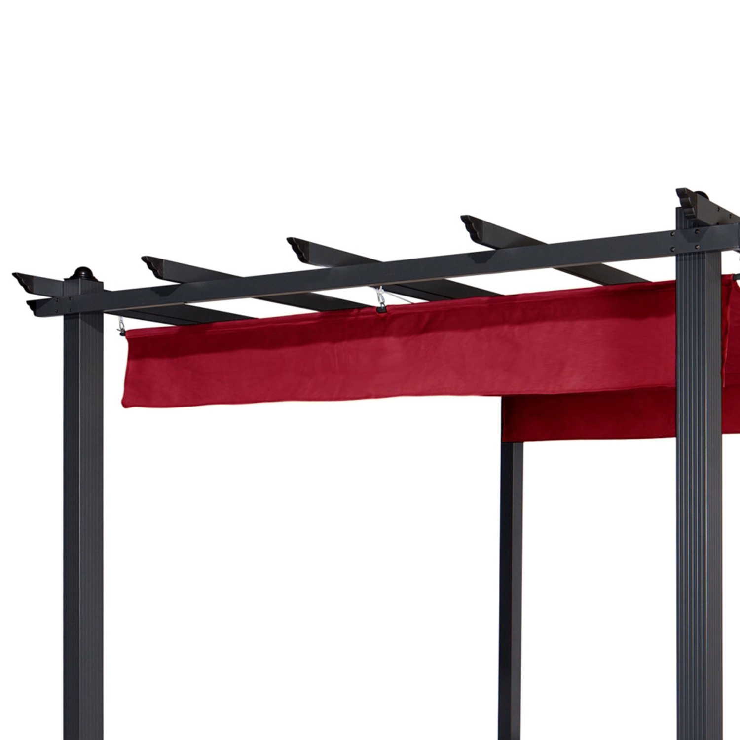 ALEKO – cadre perGBURG à installer soi-même, 9 x 9 pi, aluminium, treillis raisin, pavillon de jardin, bourgogne