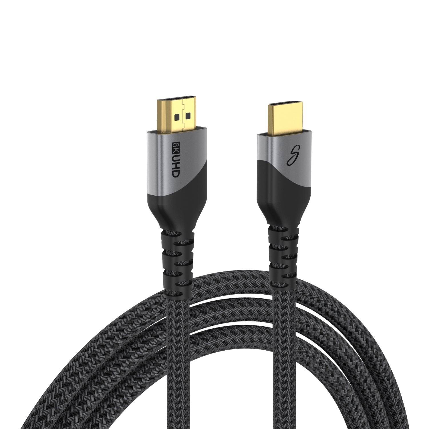 Saga 8K HDMI 2.1 Cable – 3M, 48Gbps Ultra HD, 8K@60Hz, 4K@120Hz, HDR10+, Dolby Atmos, eARC – Braided, Gold-Plated – PS5, Xbox, Smart TVs